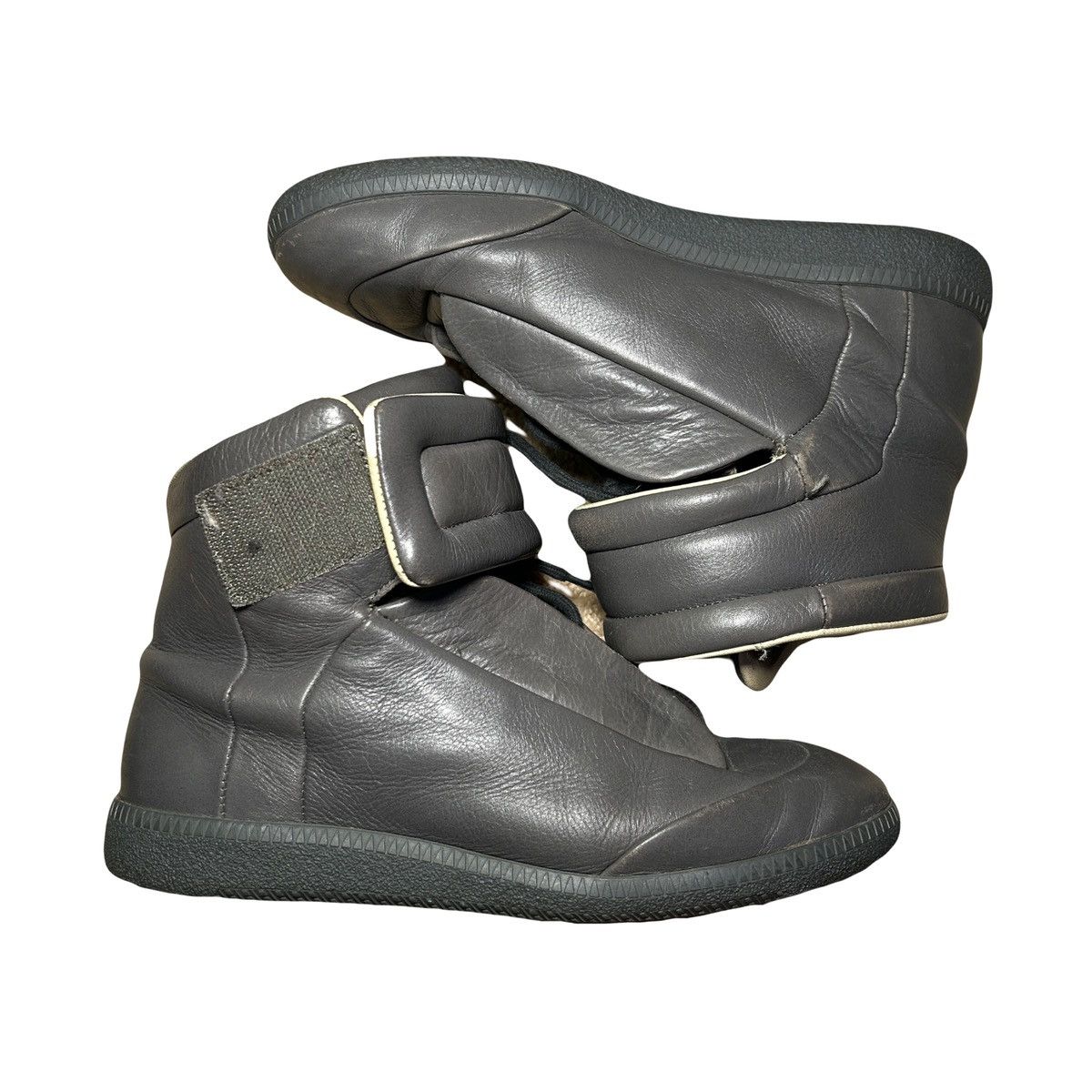 Maison Margiela Futures High Top Leather 7 37 Shoes in Grey, Women's