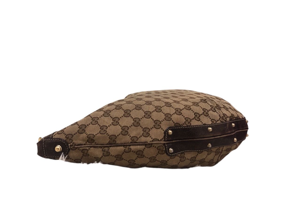 Gucci Gucci Monogram Biba Hobo Dark Brown Shoulder Bag Size ONE SIZE - 8 Thumbnail
