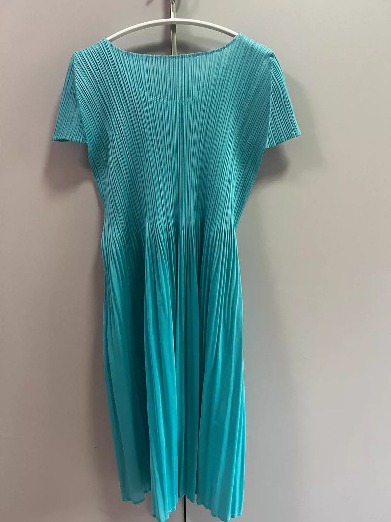 Other Issey Miyake/三宅一生 size:5 Blue pleated dress Size M / US 6-8 / IT 42-44 - 3 Thumbnail