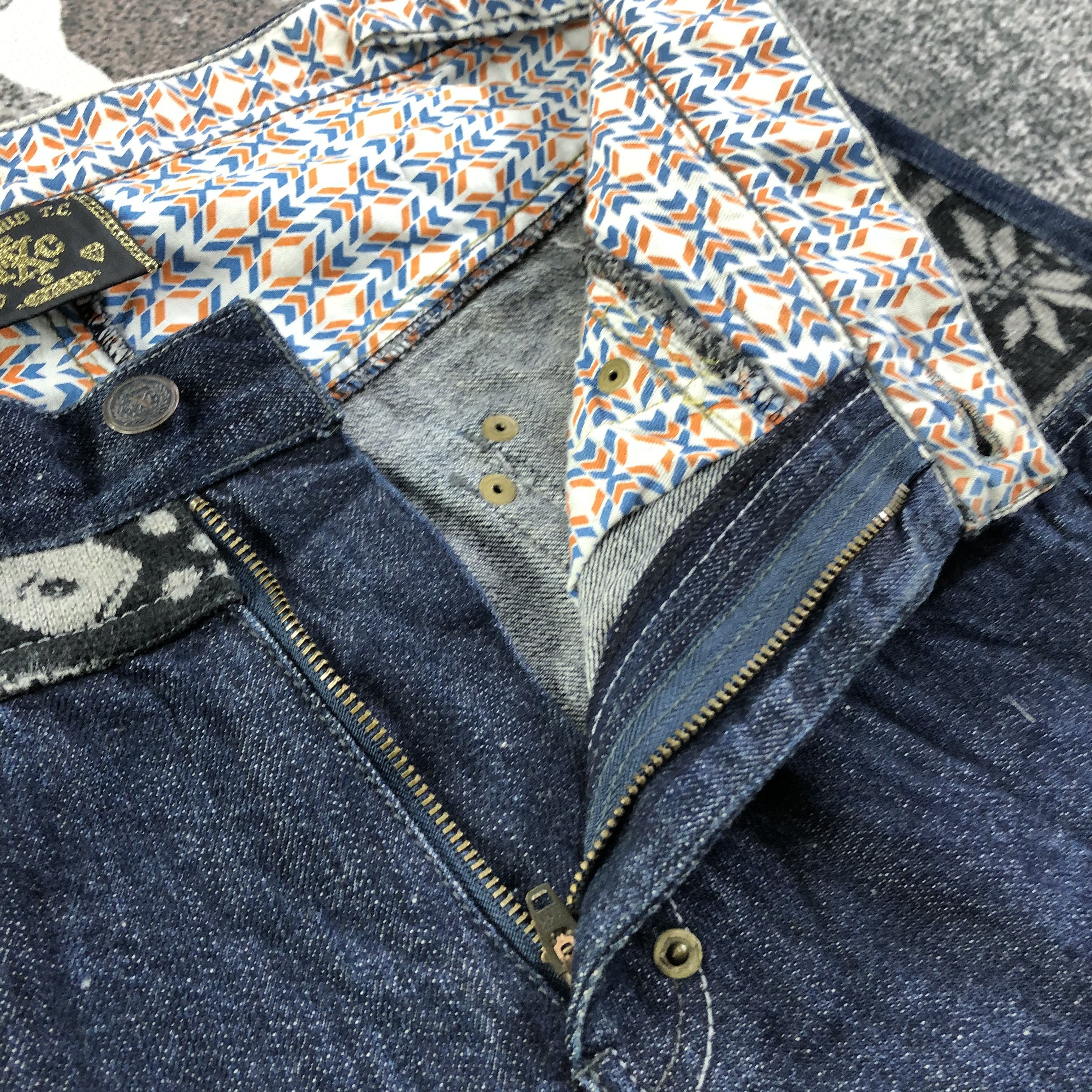 Japanese Brand Japanese Brand Xanthouse Jeans Dark Wash Denim KJ1686 Size US 32 / EU 48 - 7 Thumbnail