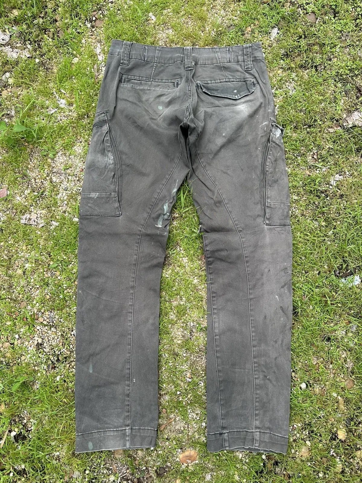 20471120 DISTRESSED RUSTY DIRTY XEBEC VINTAGE WORK WEAR FADED PANTS Size US 31 - 10 Thumbnail
