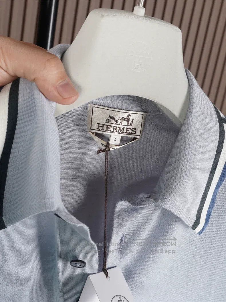 Hermes Hermes Men's Knitted Short Sleeve Polo Size US S / EU 44-46 / 1 - 4 Thumbnail