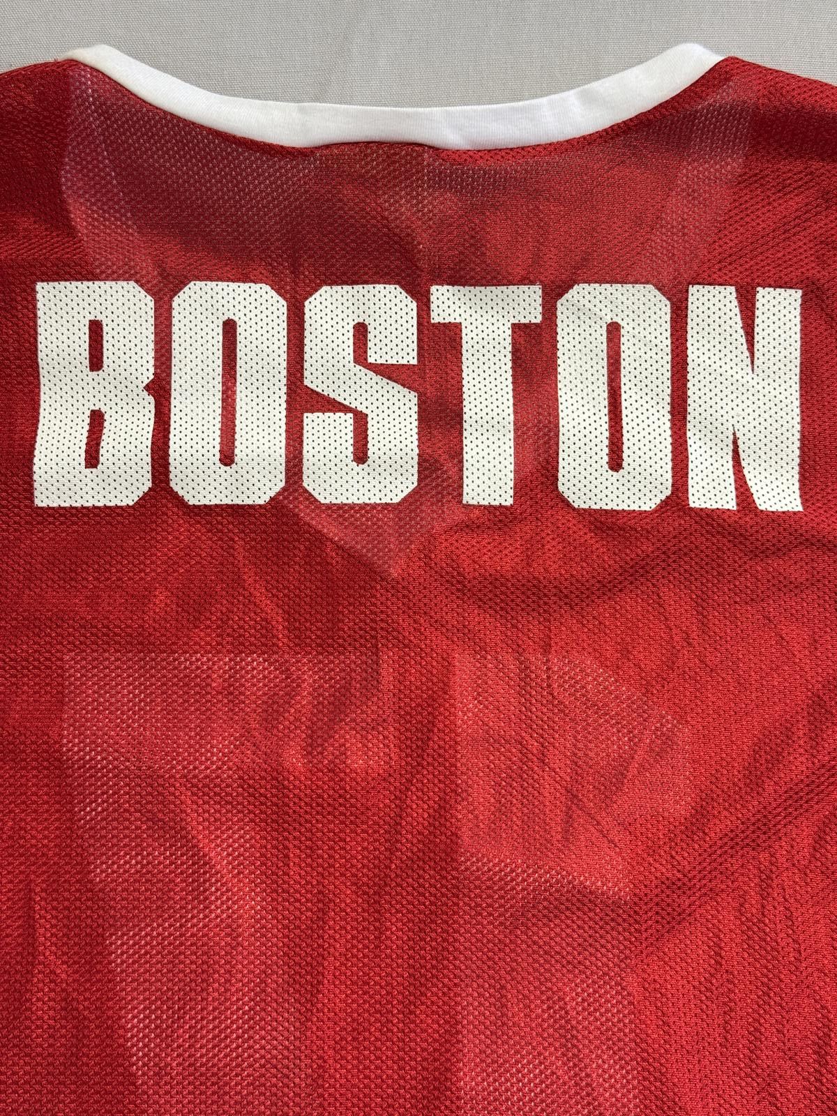 Designer Boston Football Jersey #17 Mesh Red & White Made in USA - S Size US S / EU 44-46 / 1 - 7 Thumbnail