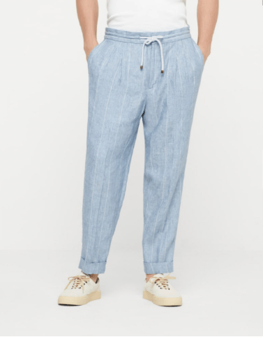 Brunello Cucinelli Pants in Light Blue Size US 34 / EU 50 - 1 Thumbnail
