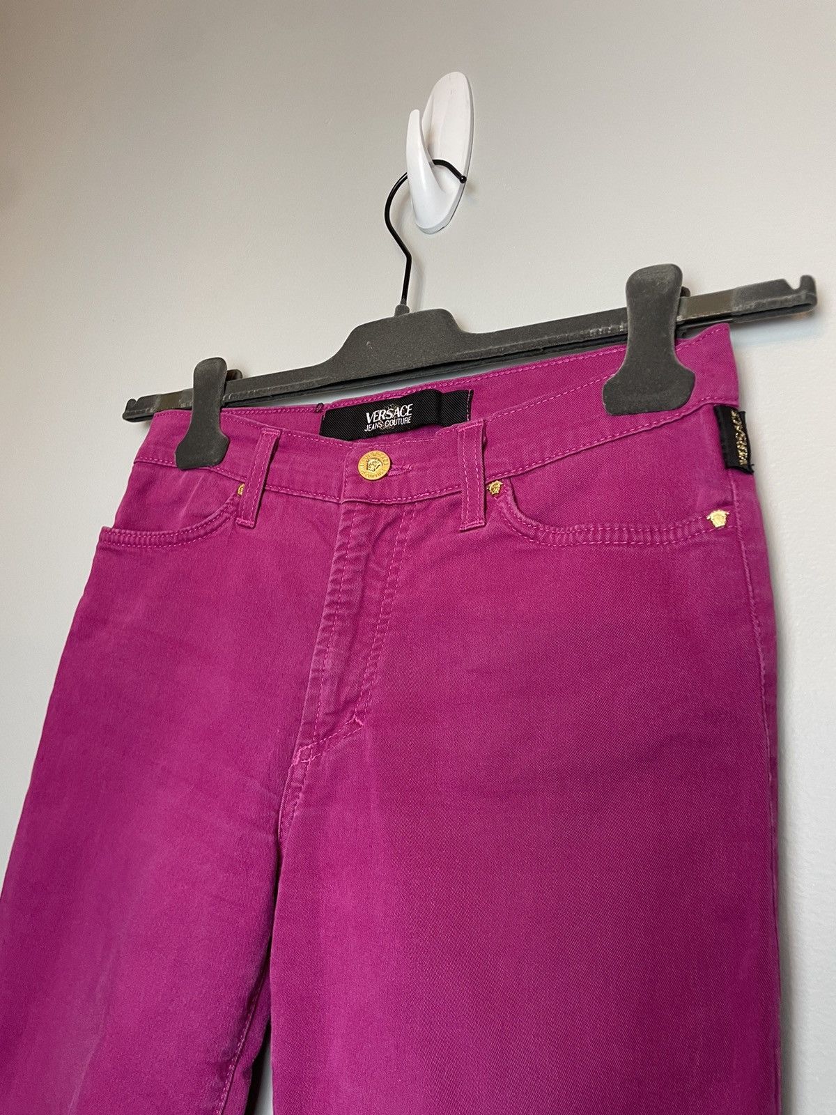 Versace × Versace Jeans Couture Versace Pink Skinny Jeans Size 27" / US 4 / IT 40 - 2 Thumbnail