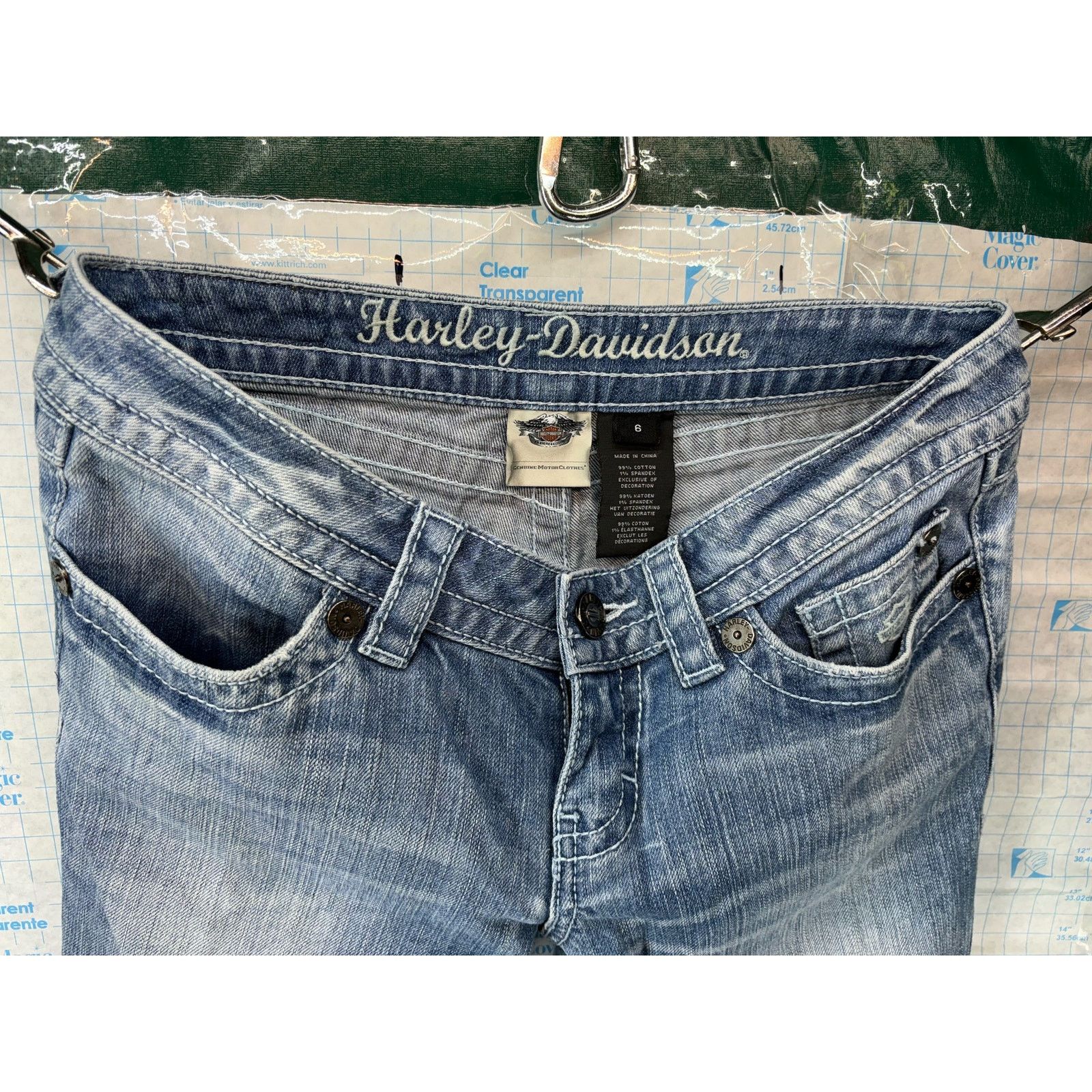 Harley Davidson Harley Davidson Jeans Size 6 Distressed Flair Bottom Size 28" / US 6 / IT 42 - 6 Thumbnail