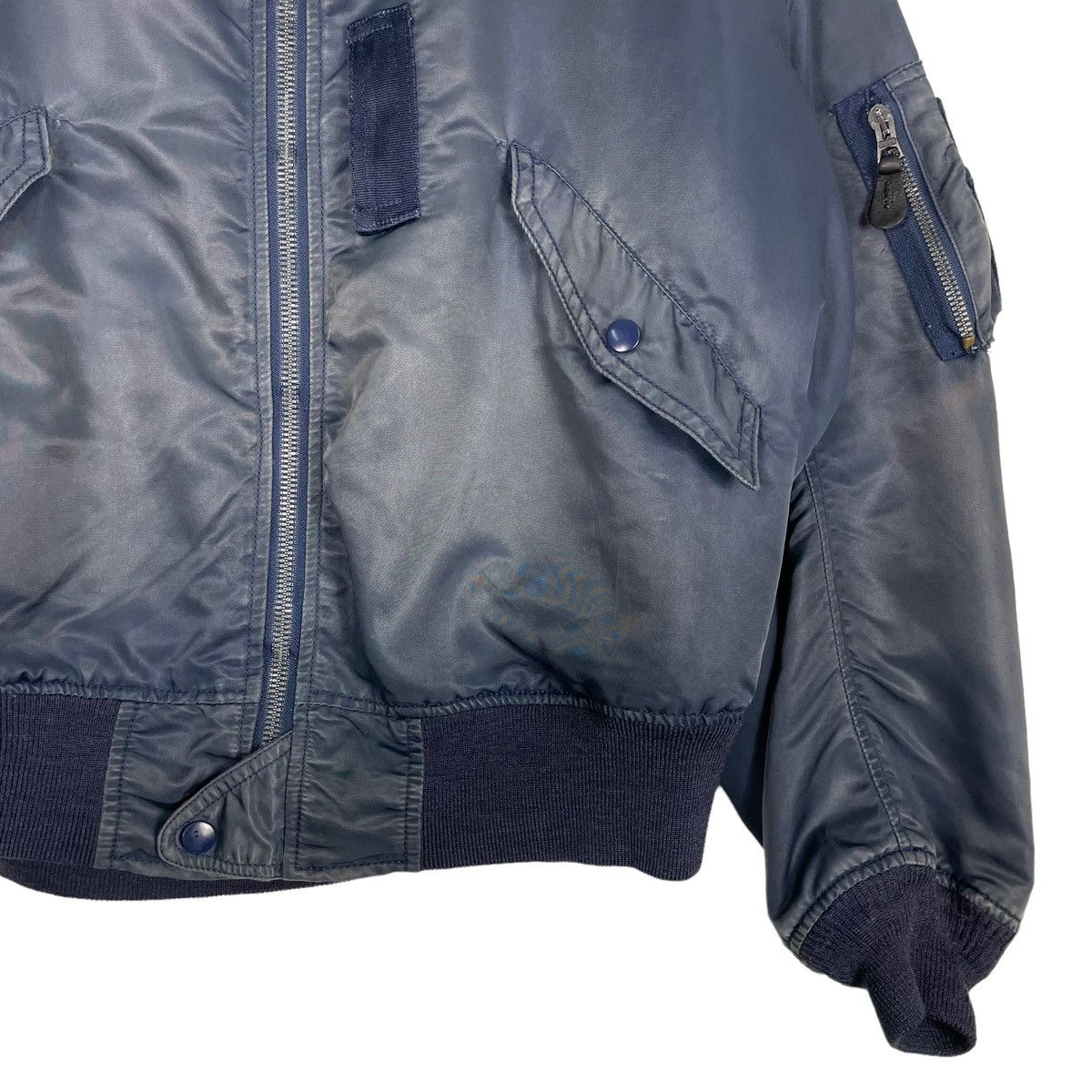 Japanese Brand 💥HOUSTON INC TYPE MA1 RIOT BOMBER SUNFADED JACKET Size US L / EU 52-54 / 3 - 5 Thumbnail