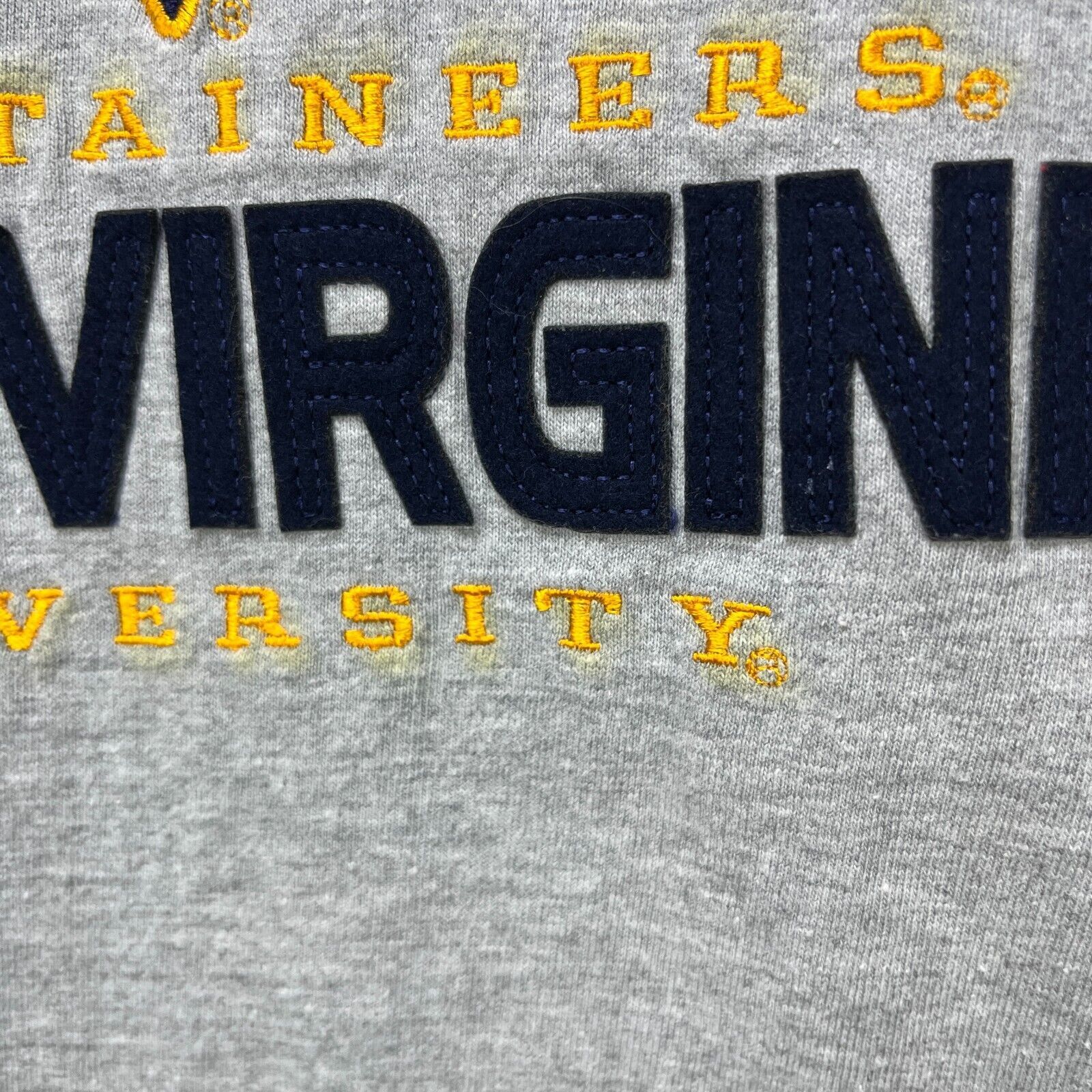 Vintage Vintage 90s West Virginia Mountaineers Youth XL Embroidered Size US XL / EU 56 / 4 - 5 Thumbnail