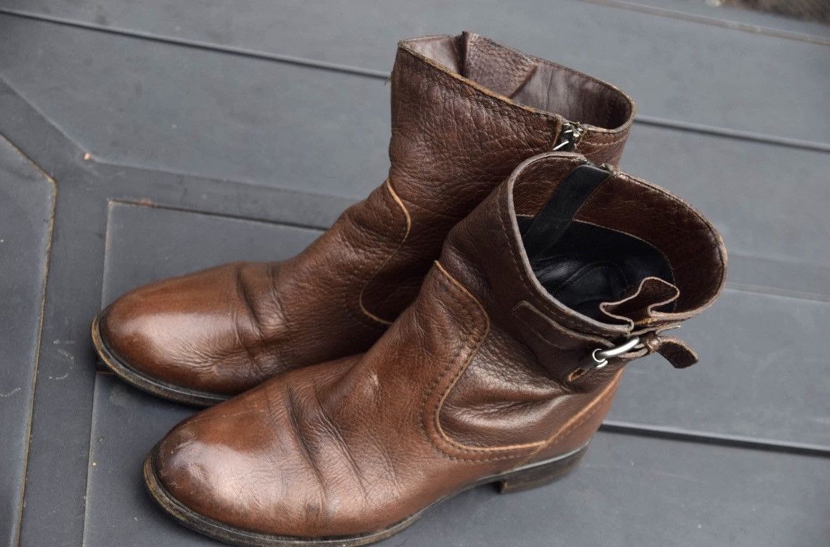 Prada prada leather boots Size US 7 / IT 37 - 1 Thumbnail