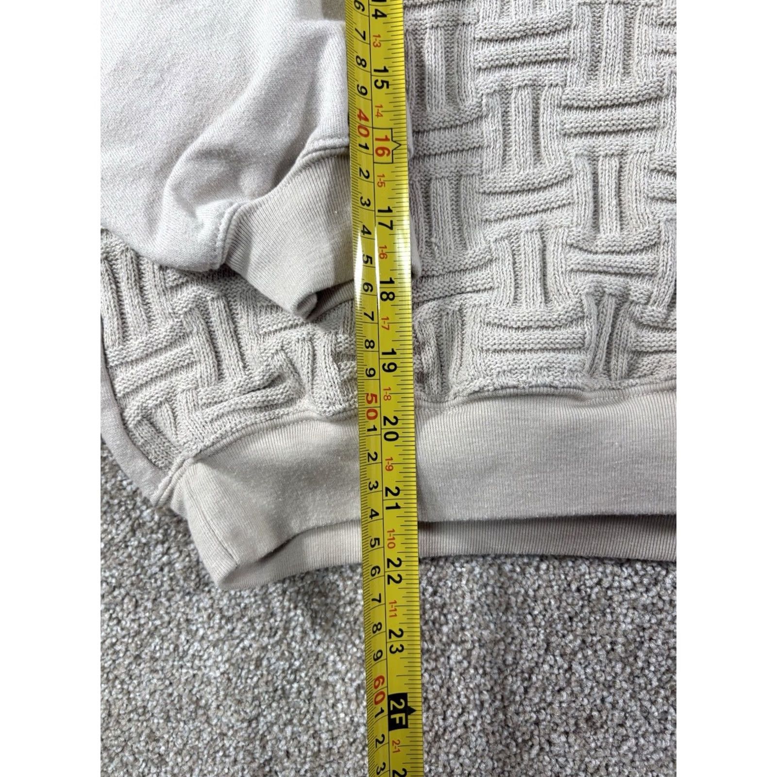 Vintage VINTAGE KNIGHTSBRIDGE Menswear Cream Ribbed Knit Polo Henley Sweater Shirt M Beige Knit Pullover Mens 80s 90s Classic Retro Streetwear Size US M / EU 48-50 / 2 - 6 Thumbnail