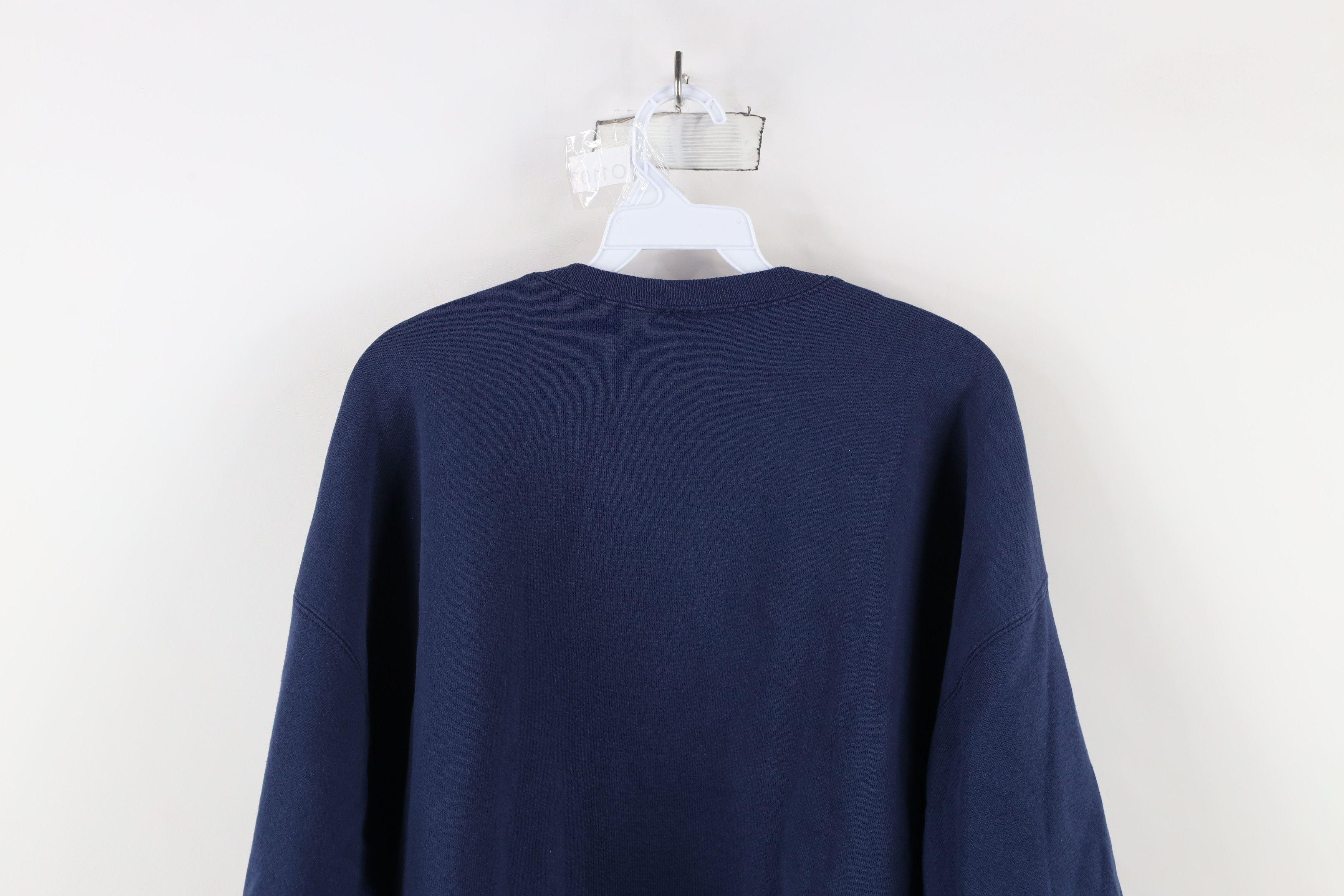 Vintage Vintage 90s Omicron Pi Sorority Crewneck Sweatshirt Blue Size XL / US 12-14 / IT 48-50 - 10 Thumbnail