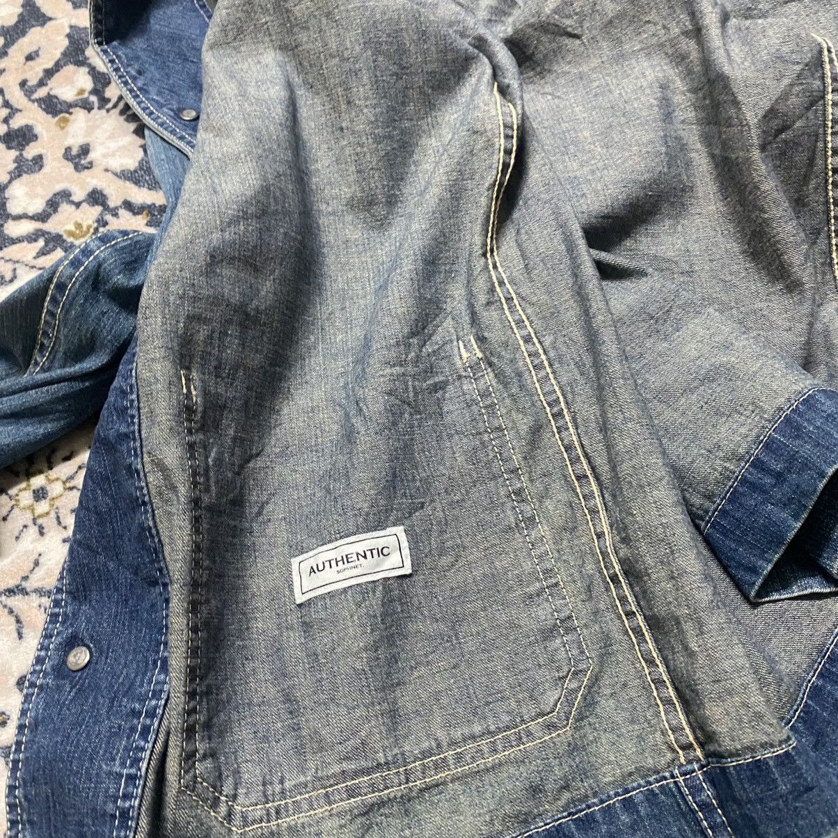 Sophnet. Sophnet US Navy Shawl Collar Denim Jacket Size US M / EU 48-50 / 2 - 18 Thumbnail