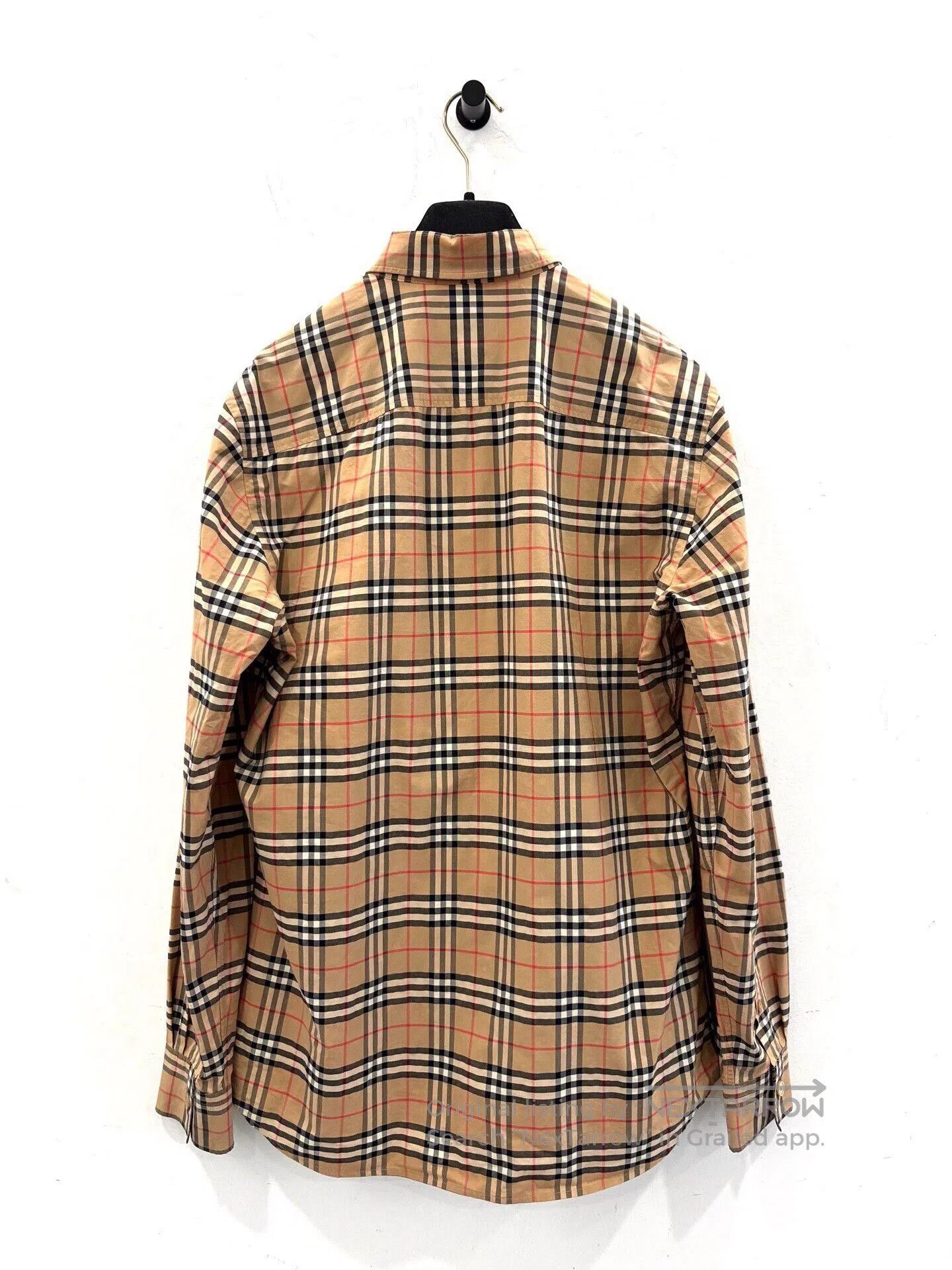 Other Burberry Brown Stripe Check Men's Shirt Jacket. Size US S / EU 44-46 / 1 - 3 Thumbnail