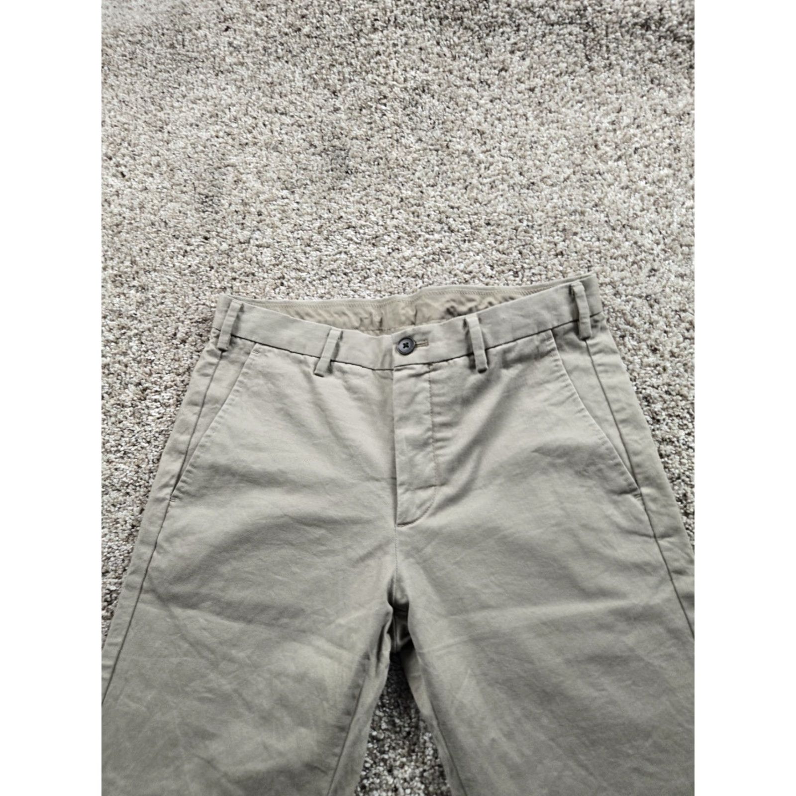 Uniqlo Uniqlo Chino Pants Slim Beig e 30X34 Mens Straight Leg Stretch Casual Business Size US 30 / EU 46 - 3 Thumbnail