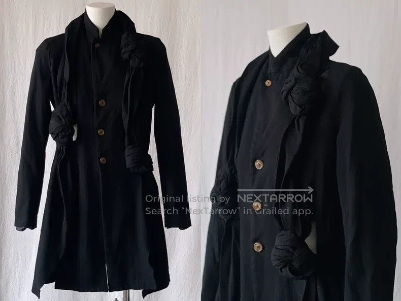 Comme des Garcons Comme Des Garcons Braided Knot Cutaway Fleece Jacket Size XS / US 0-2 / IT 36-38 - 4 Thumbnail