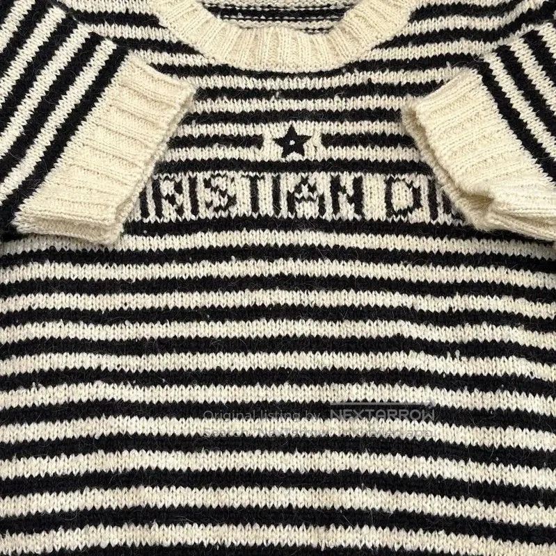 Dior Dior Striped Cotton Short Sleeve Top . Size S / US 4 / IT 40 - 6 Thumbnail