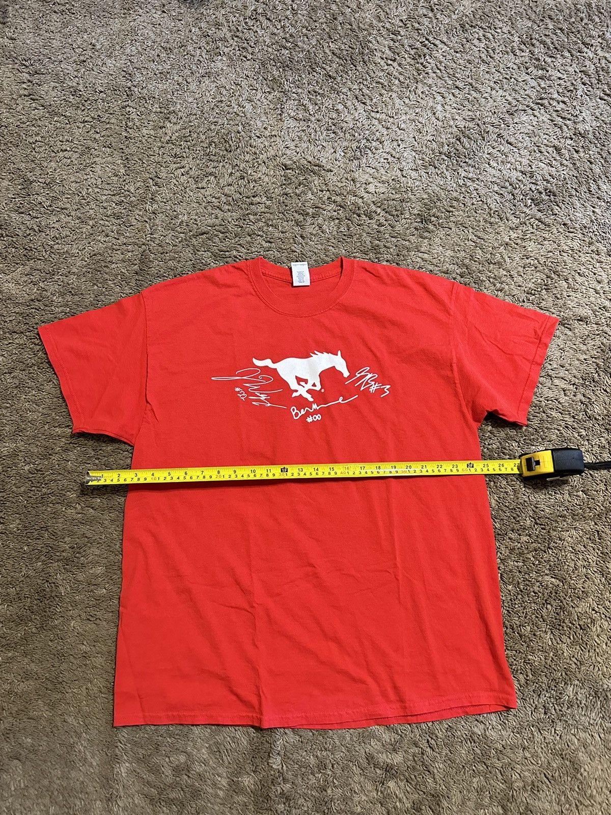 NCAA × Vintage Vintage NCAA SMU Mustangs “triple red” 2017 shirt size XL Size US L / EU 52-54 / 3 - 4 Thumbnail