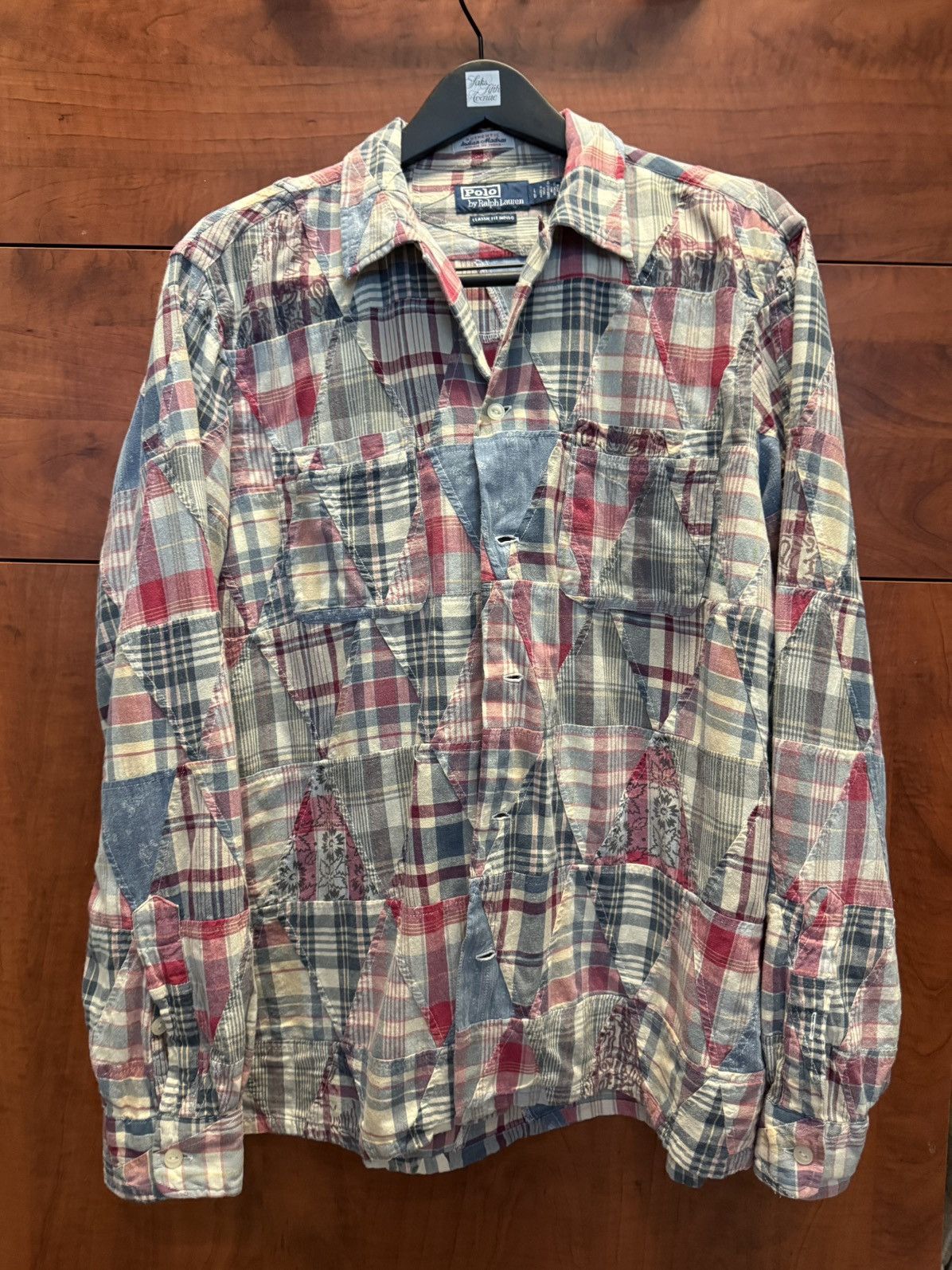 Polo Ralph Lauren Beautiful Polo Ralph Lauren Patchwork / Madras Button-Up Size US L / EU 52-54 / 3 - 1 Thumbnail