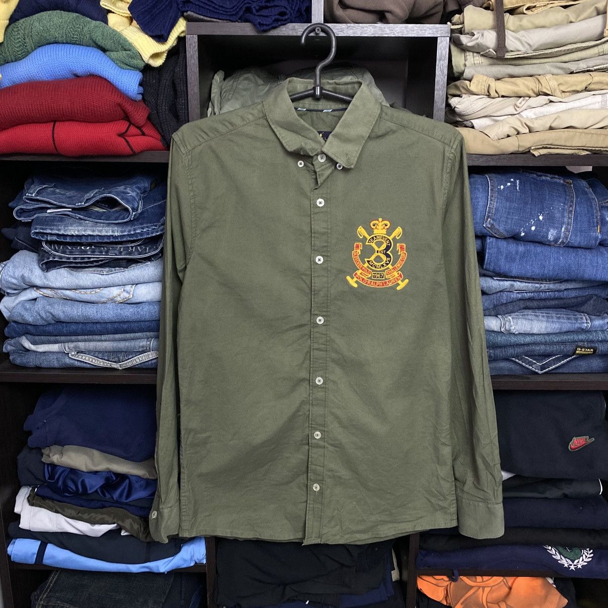 Polo Ralph Lauren Mens Polo Ralph Lauren Big Logo y2k luxury shirt size M Size US M / EU 48-50 / 2 - 1 Thumbnail
