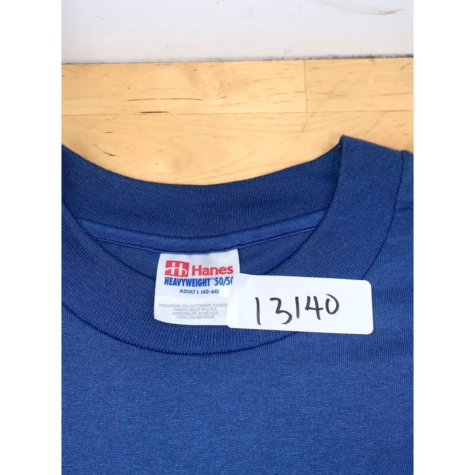 Hanes Vintage Hanes Jesus Shirt Men L Blue 90s Religion Graphic Print T-Shirt Short Sleeve Crew Neck 13140 Size US L / EU 52-54 / 3 - 3 Thumbnail
