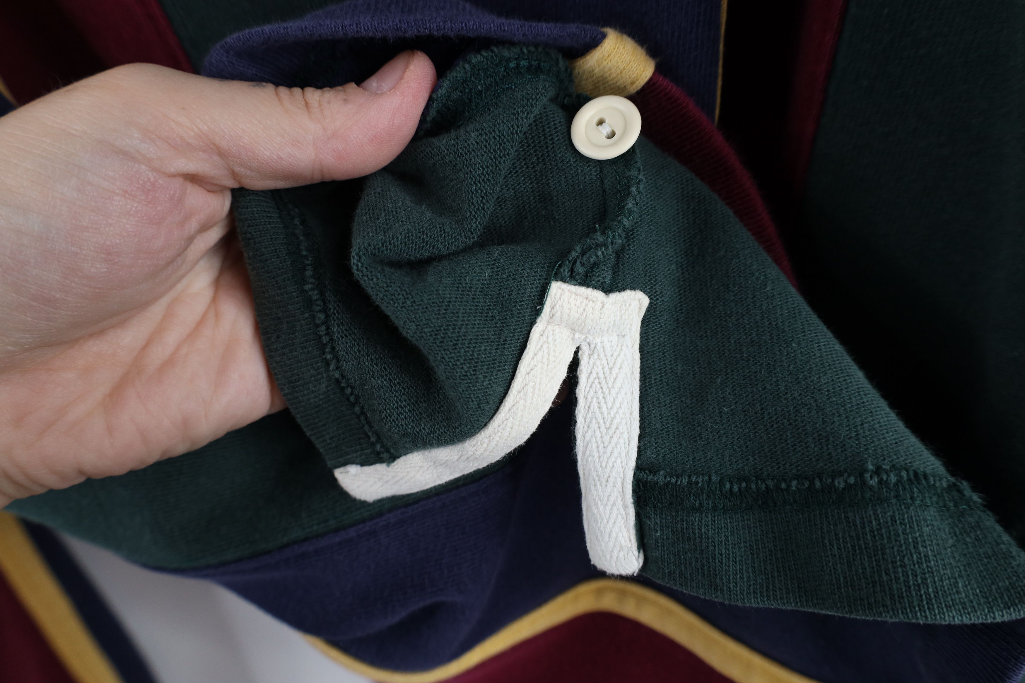Vintage Vintage 90s Streetwear Heavyweight Long Sleeve Rugby Polo Size US XL / EU 56 / 4 - 8 Thumbnail