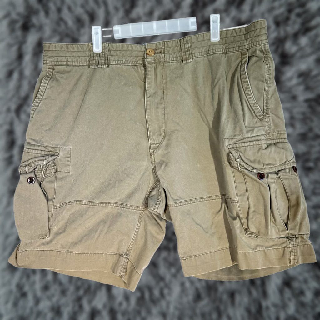 Polo Ralph Lauren VINTAGE Polo Ralph Lauren Cargo Shorts Mens 40 Khaki Classic Chino Utility Pockets Size US L / EU 52-54 / 3 - 1 Thumbnail