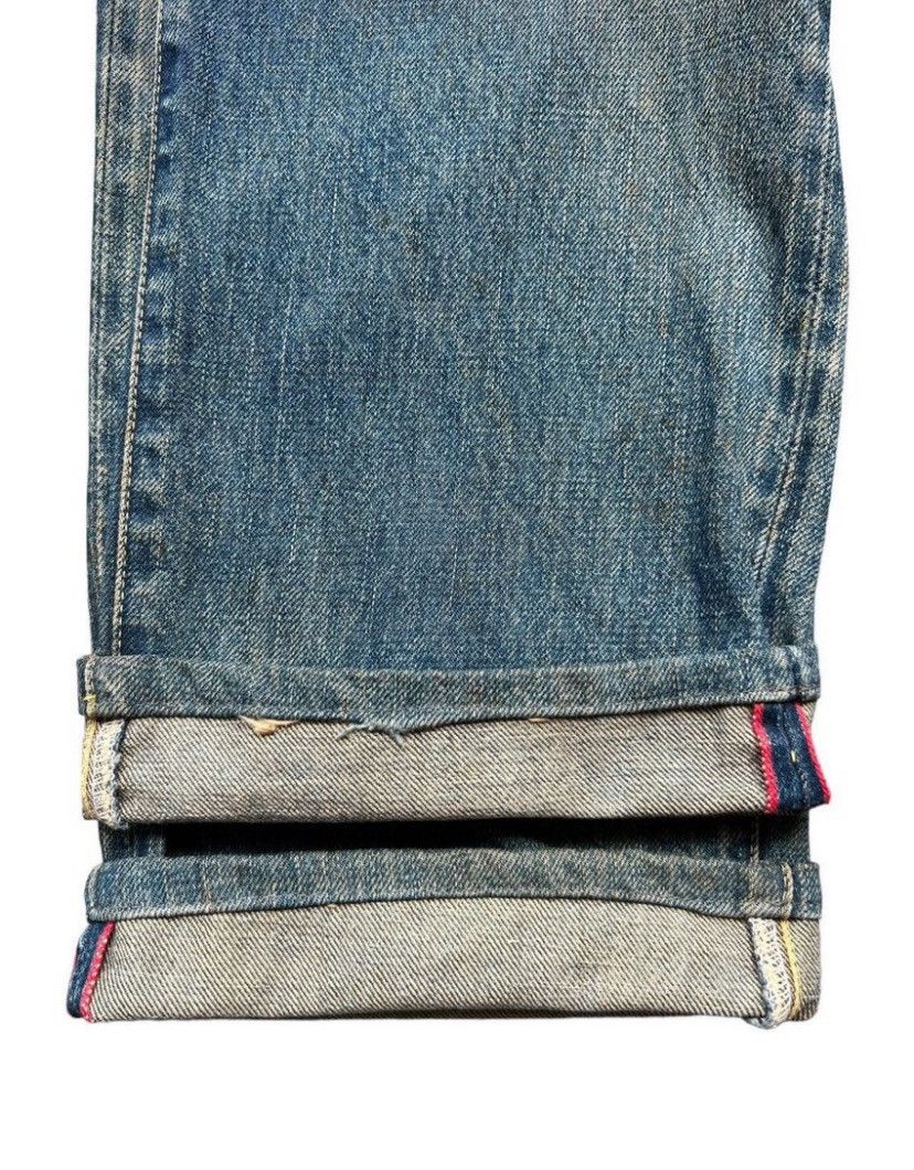 Blue Blue Japan Vintage Blue Blue Japan Selvedge Distressed Rusty Jeans 29 Size US 29 - 3 Thumbnail
