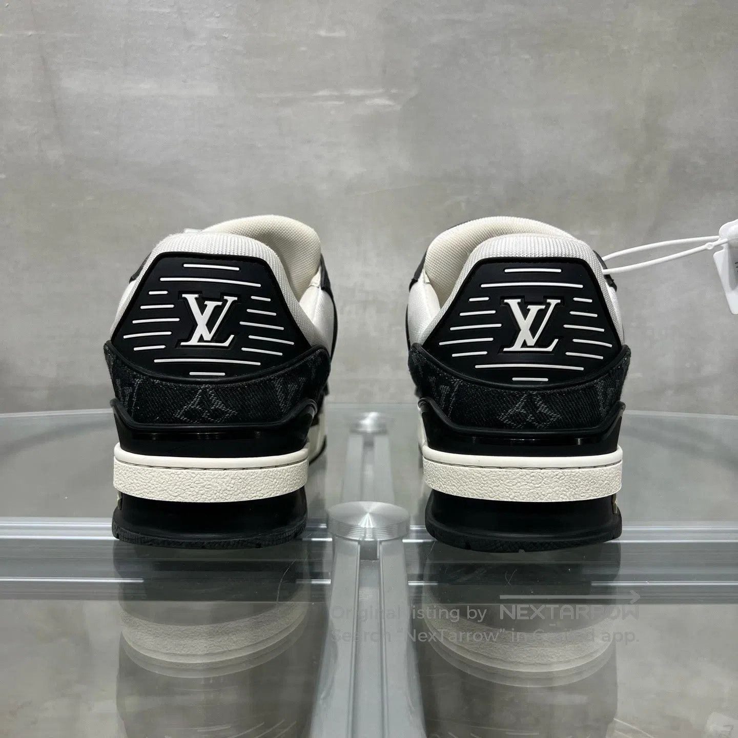 Louis Vuitton Louis Vuitton Trainer Black and White Jeans shoes Size US 7 / EU 40 - 6 Thumbnail