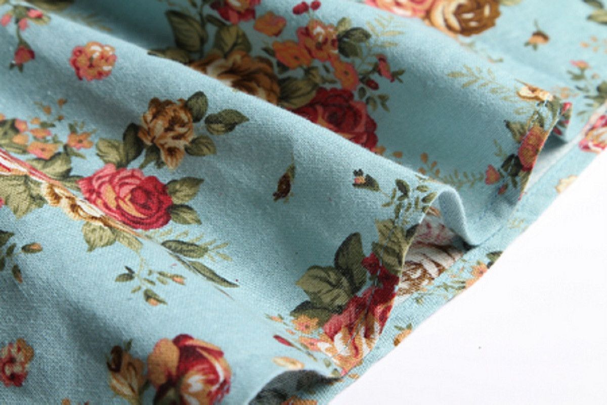 Other Cotton and linen sleeveless dress slim fit retro style Size XL / US 12-14 / IT 48-50 - 5 Thumbnail