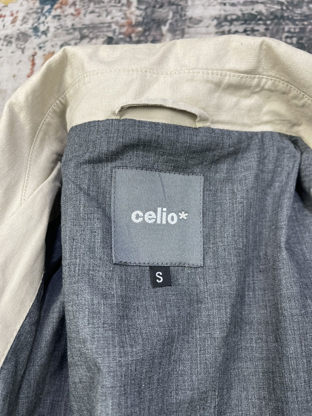 Celio Celio Beige Button Down Regular Fit Quarter Sleeve Jacket Size US S / EU 44-46 / 1 - 12 Thumbnail