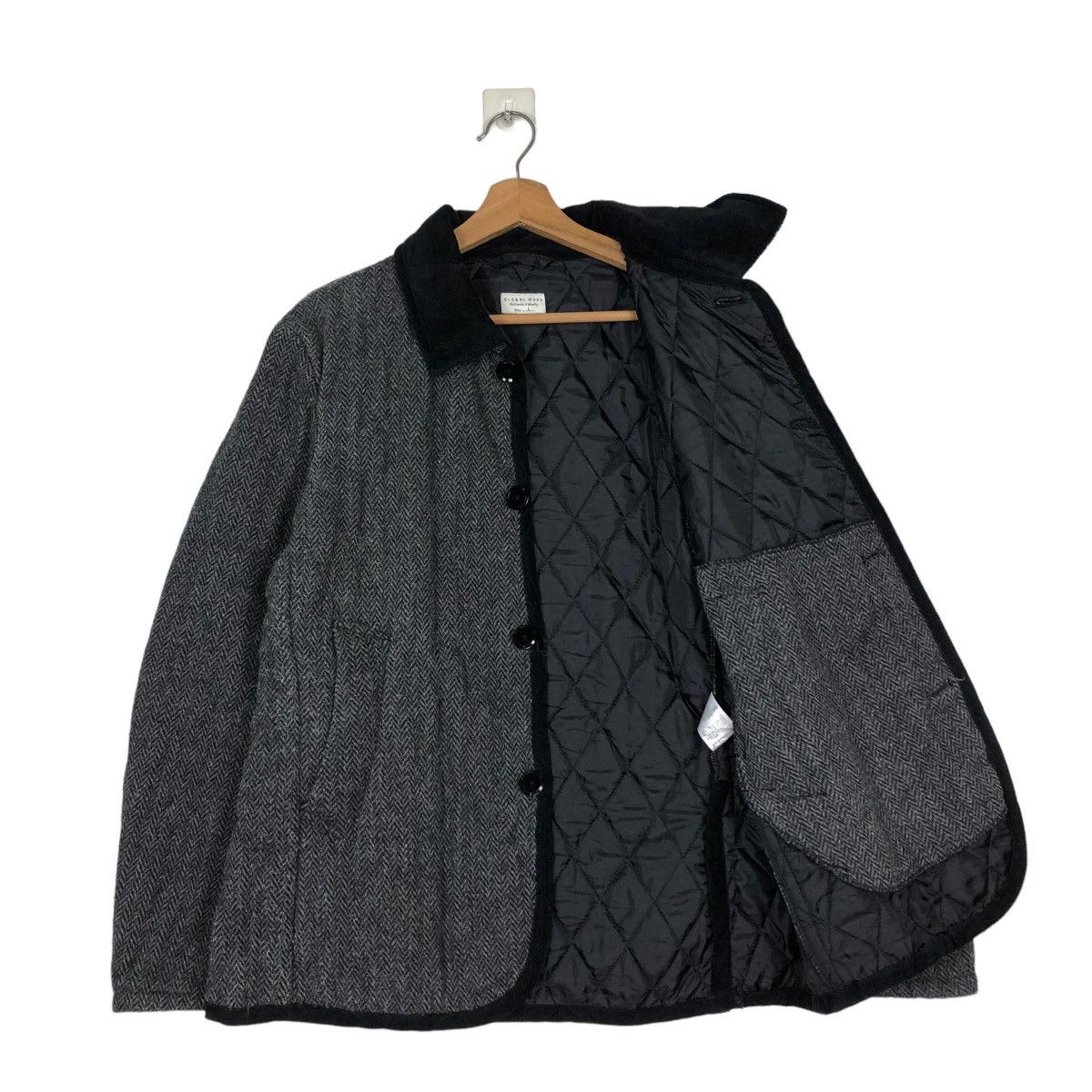 Japanese Brand 🔥Vintage Quilted Button Jacket Global Work Issey Miyake Size US L / EU 52-54 / 3 - 11 Thumbnail