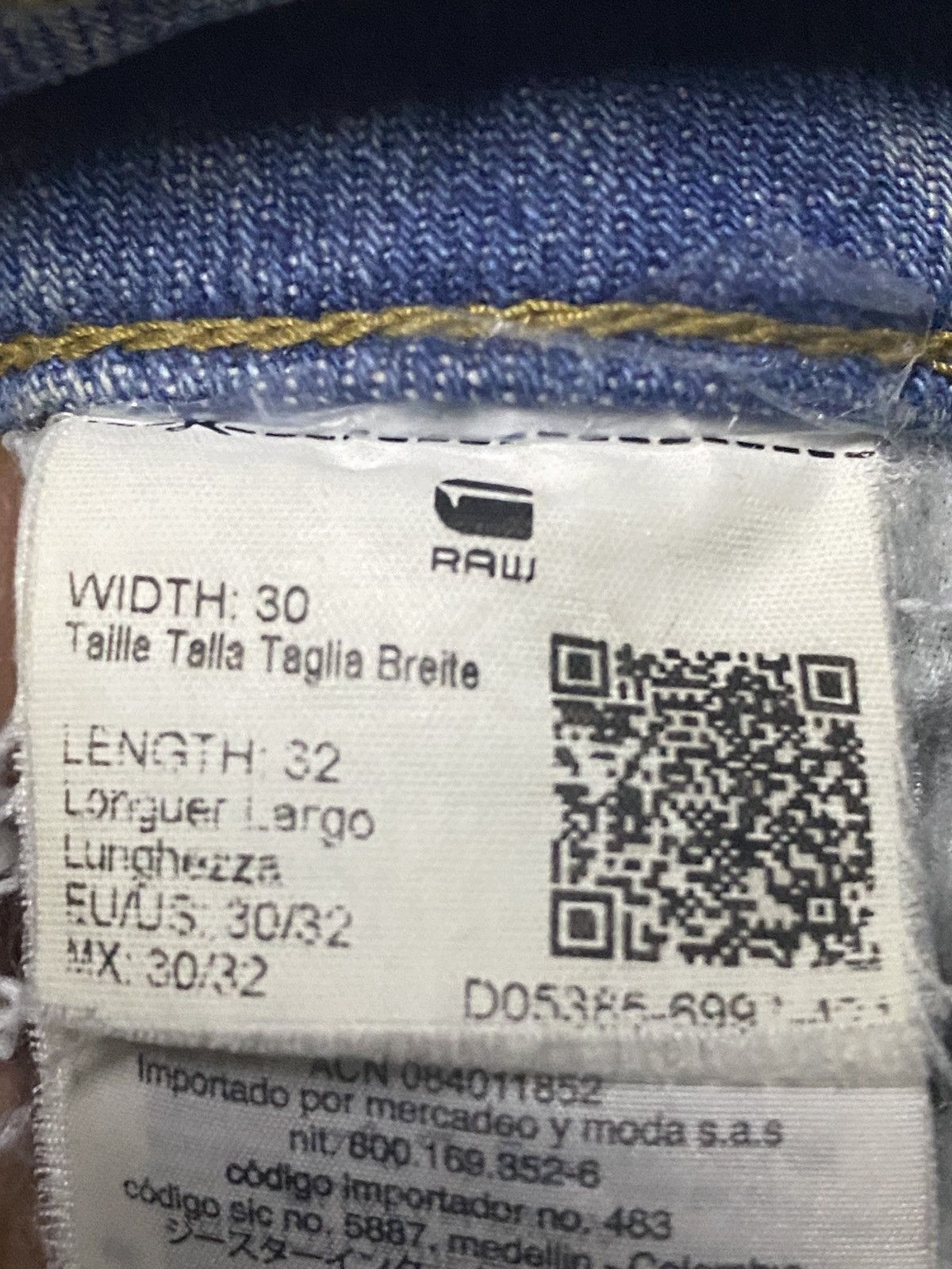 Raw State G Star Raw Multi Pocket Dirty Distressed Skinny Jeans Size US 31 - 22 Thumbnail