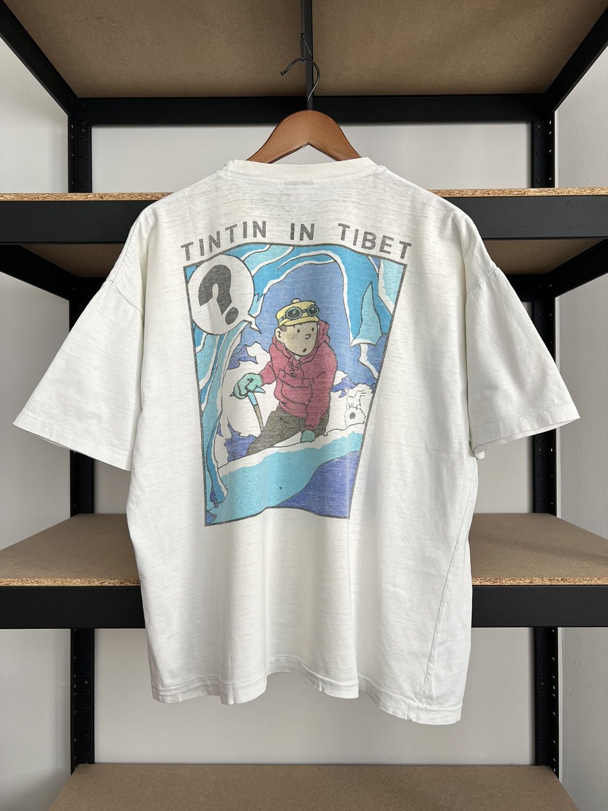 Cartoon Network Vintage 90s TinTin in Tibet Comics Cartoon White T-shirt Size US XL / EU 56 / 4 - 1 Thumbnail