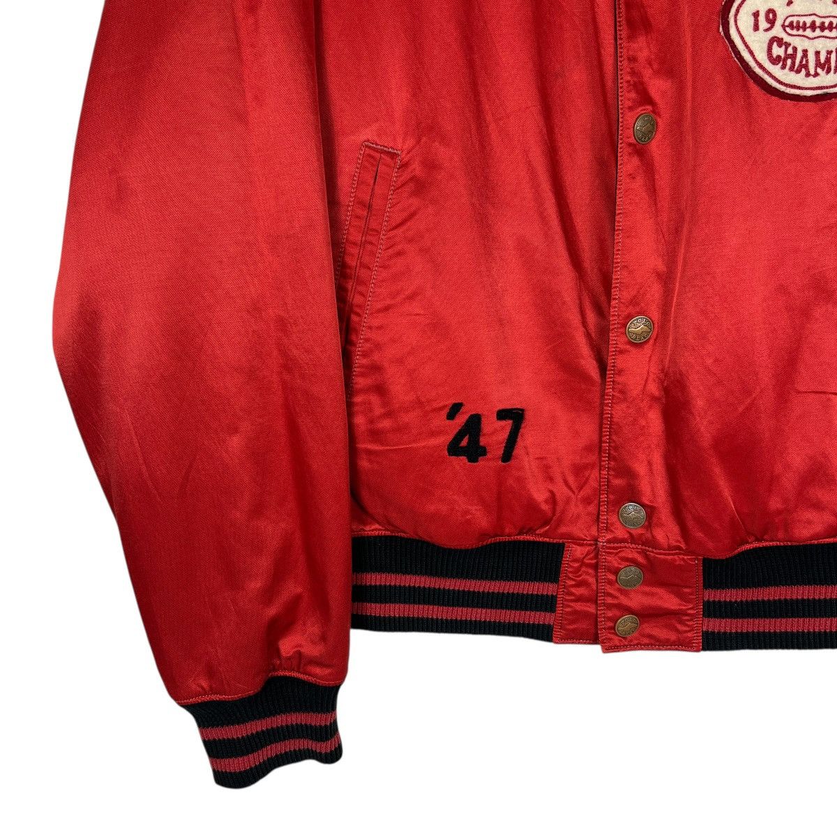 Polo Ralph Lauren 90s Vintage Polo Ralph Lauren Polo Wing Bulldog Satin Jacket Size US XL / EU 56 / 4 - 7 Thumbnail