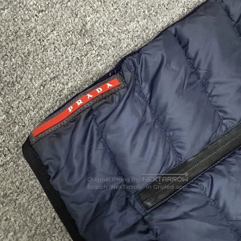 Prada Prada Logo Knit Panel Down Jacket. Size US L / EU 52-54 / 3 - 3 Thumbnail