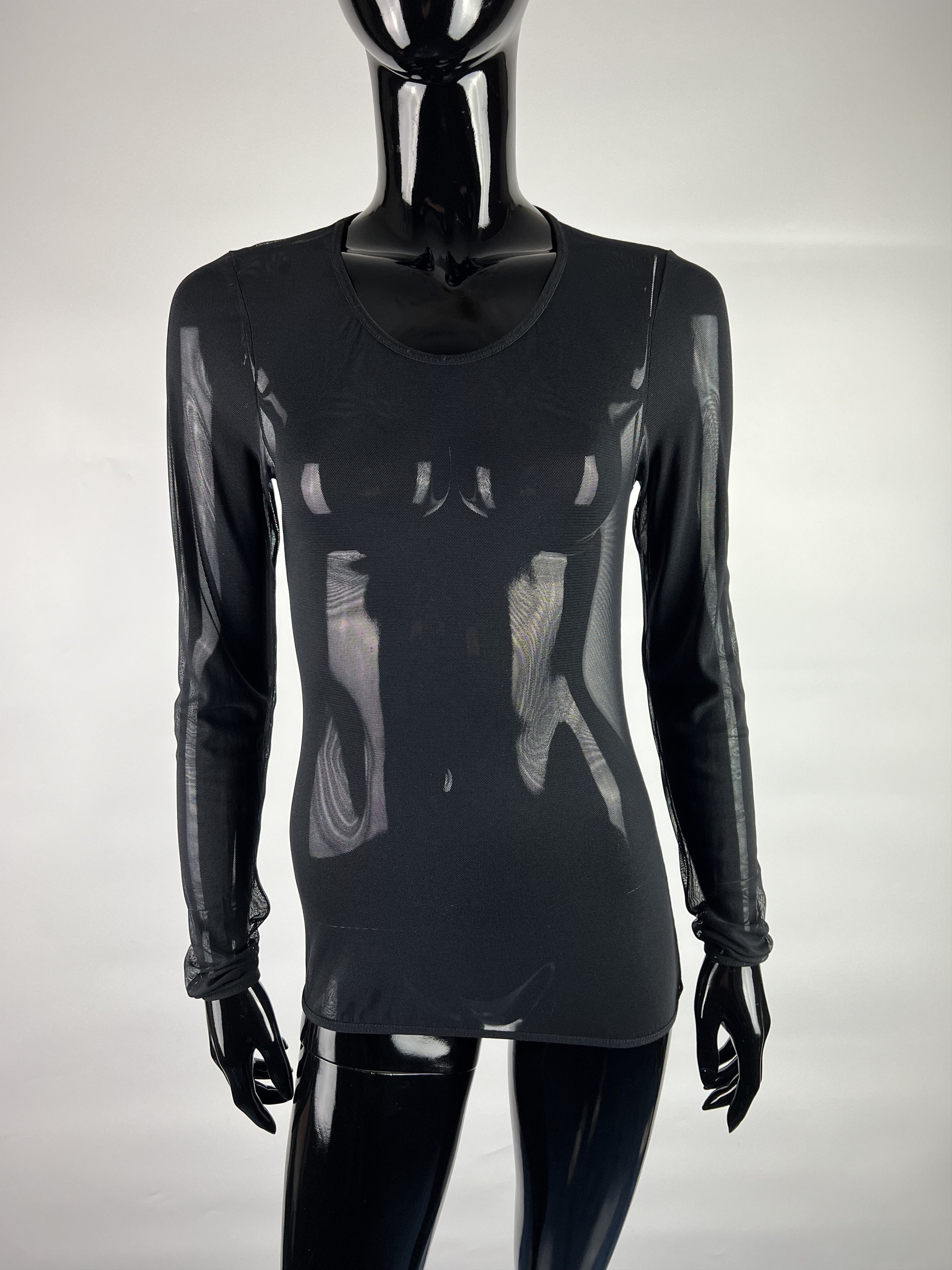Roberto Cavalli Roberto Cavalli Mesh Long Sleeve Top Size M/L Authentic Size M / US 6-8 / IT 42-44 - 1 Thumbnail