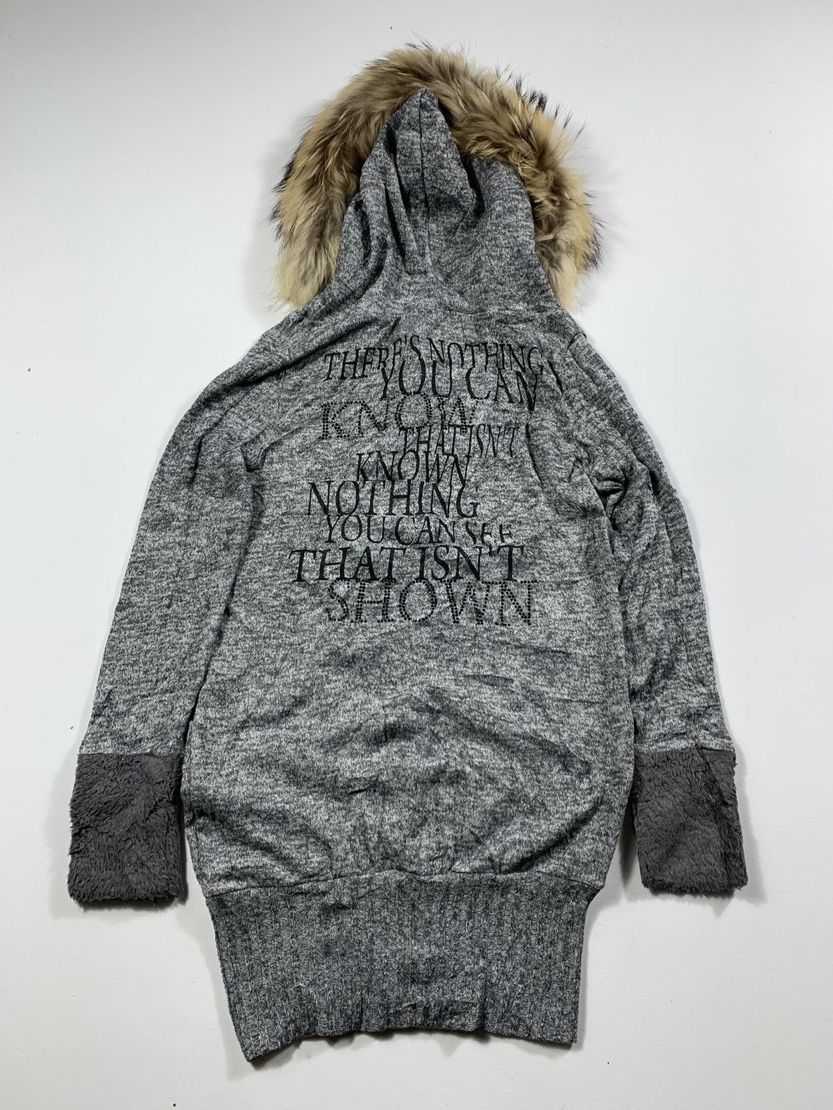 If Six Was Nine × Japanese Brand × Le Grande Bleu (L.G.B.) Heaven and Earth -Japanese Fur Hoodie ifsixwasnine lgb style Size US M / EU 48-50 / 2 - 2 Thumbnail