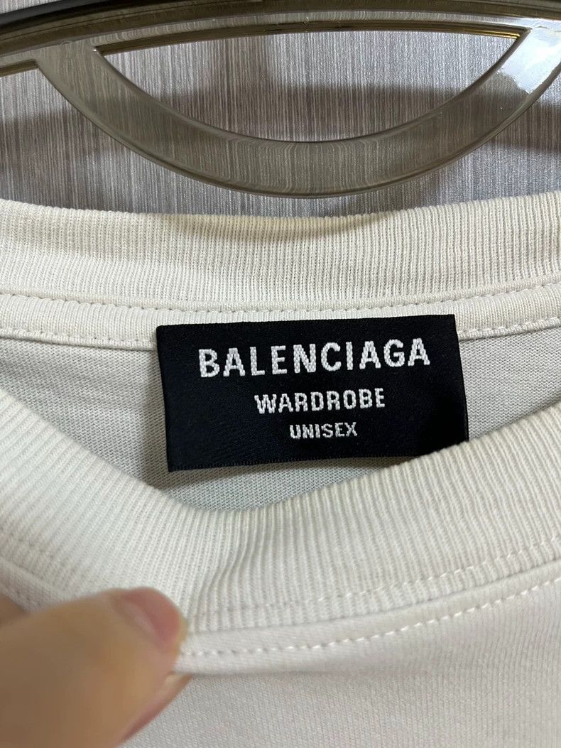 Balenciaga Balenciaga Wave short sleeve black and blue embroidered lo Size US M / EU 48-50 / 2 - 4 Thumbnail