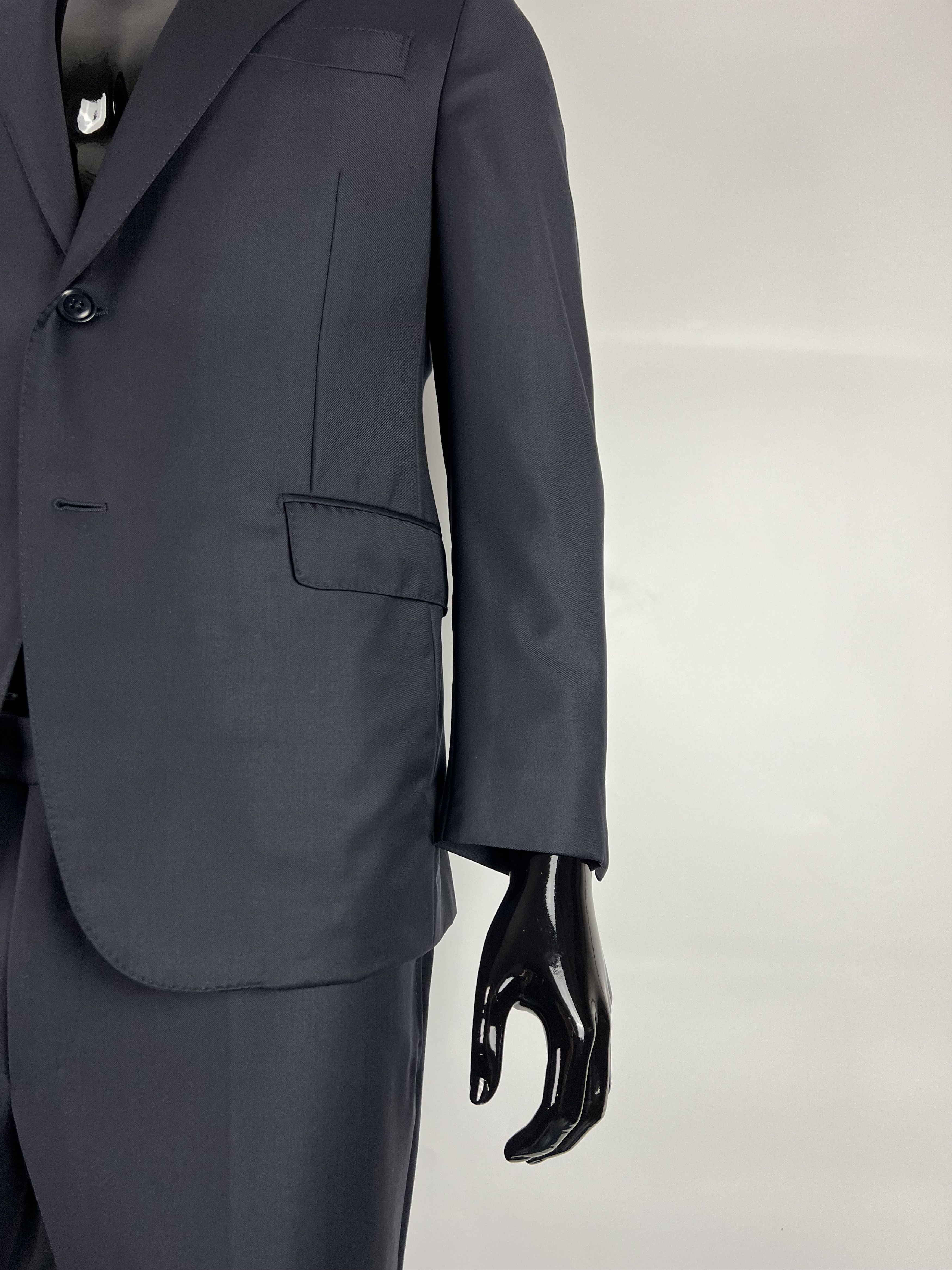 Ermenegildo Zegna Ermenegildo Zegna Trofeo Navy Blue Wool Suit Size EU50 Size 50R - 6 Thumbnail