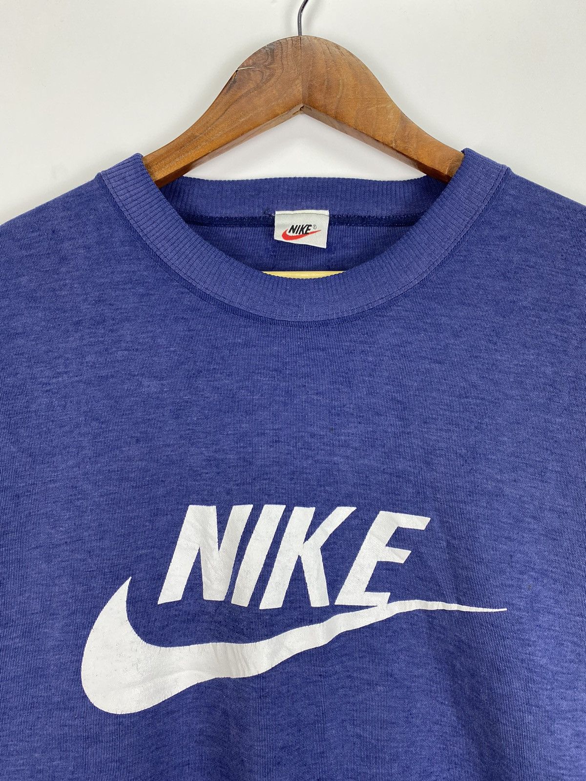 Nike × Vintage Vintage 90’s Nike Swoosh big logo sweater Size US L / EU 52-54 / 3 - 3 Thumbnail