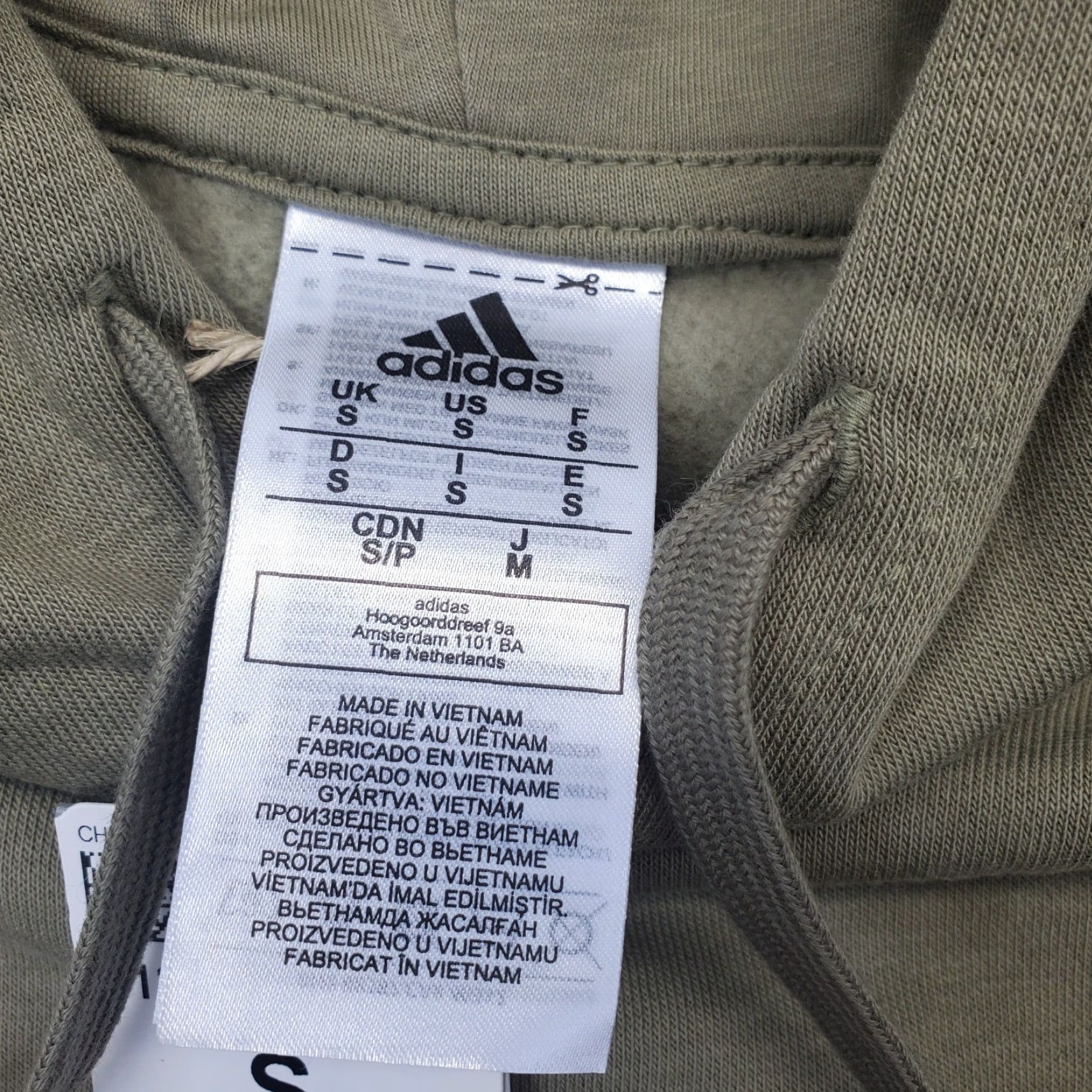 Adidas Adidas Pullover Hoodie Mens S Green 3-Stripes Essentials Fleece Lined H12176 Size US S / EU 44-46 / 1 - 6 Thumbnail
