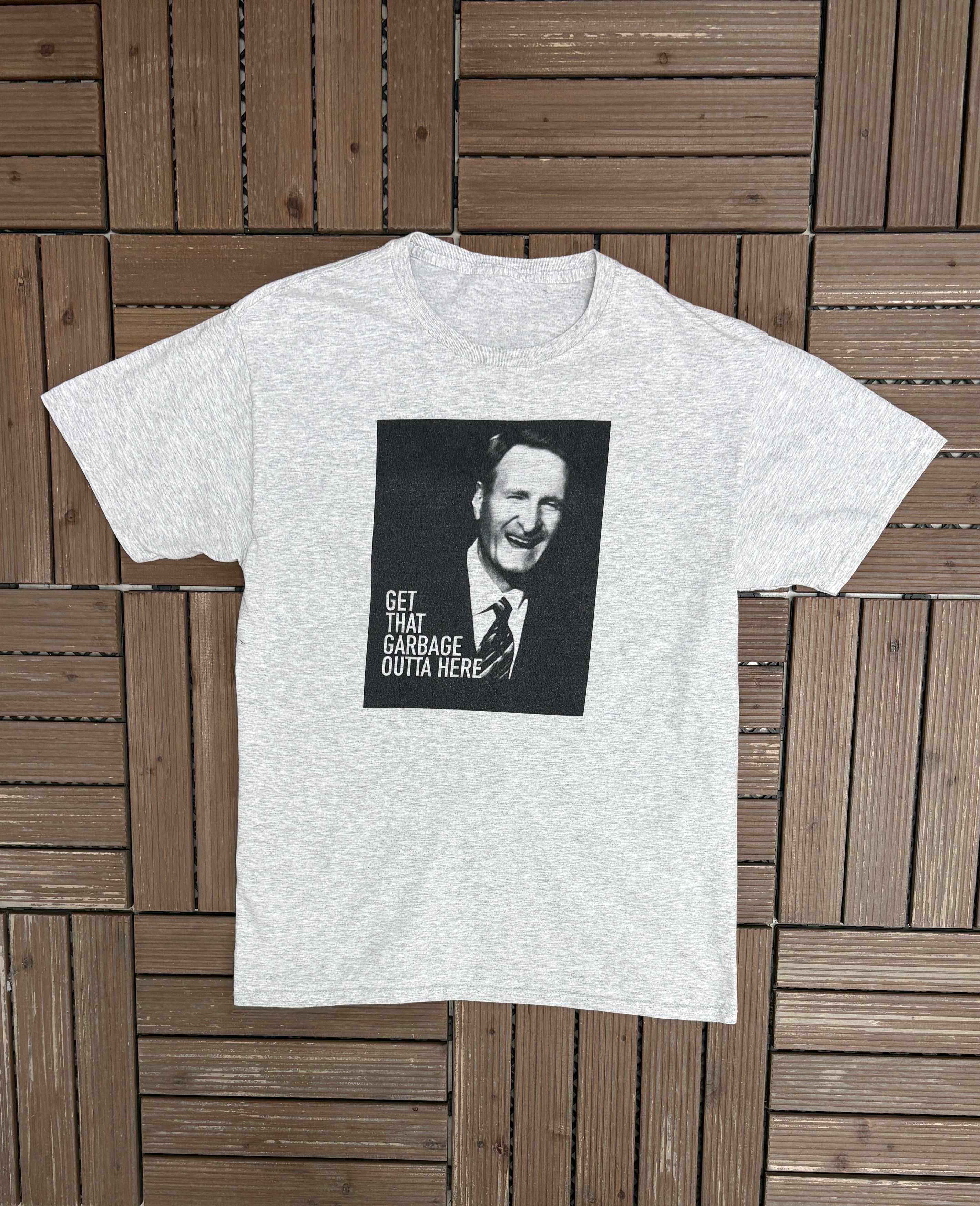 Vintage Jack Armstrong Get That Garbage Outta Here Vintage Grey Tee Size US L / EU 52-54 / 3 - 1 Thumbnail
