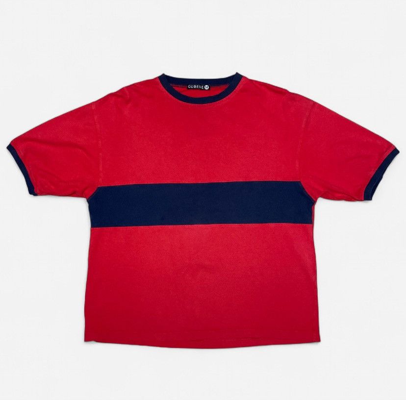 Other Vintage boxy red and navy stripped George tshirt Size US M / EU 48-50 / 2 - 1 Thumbnail