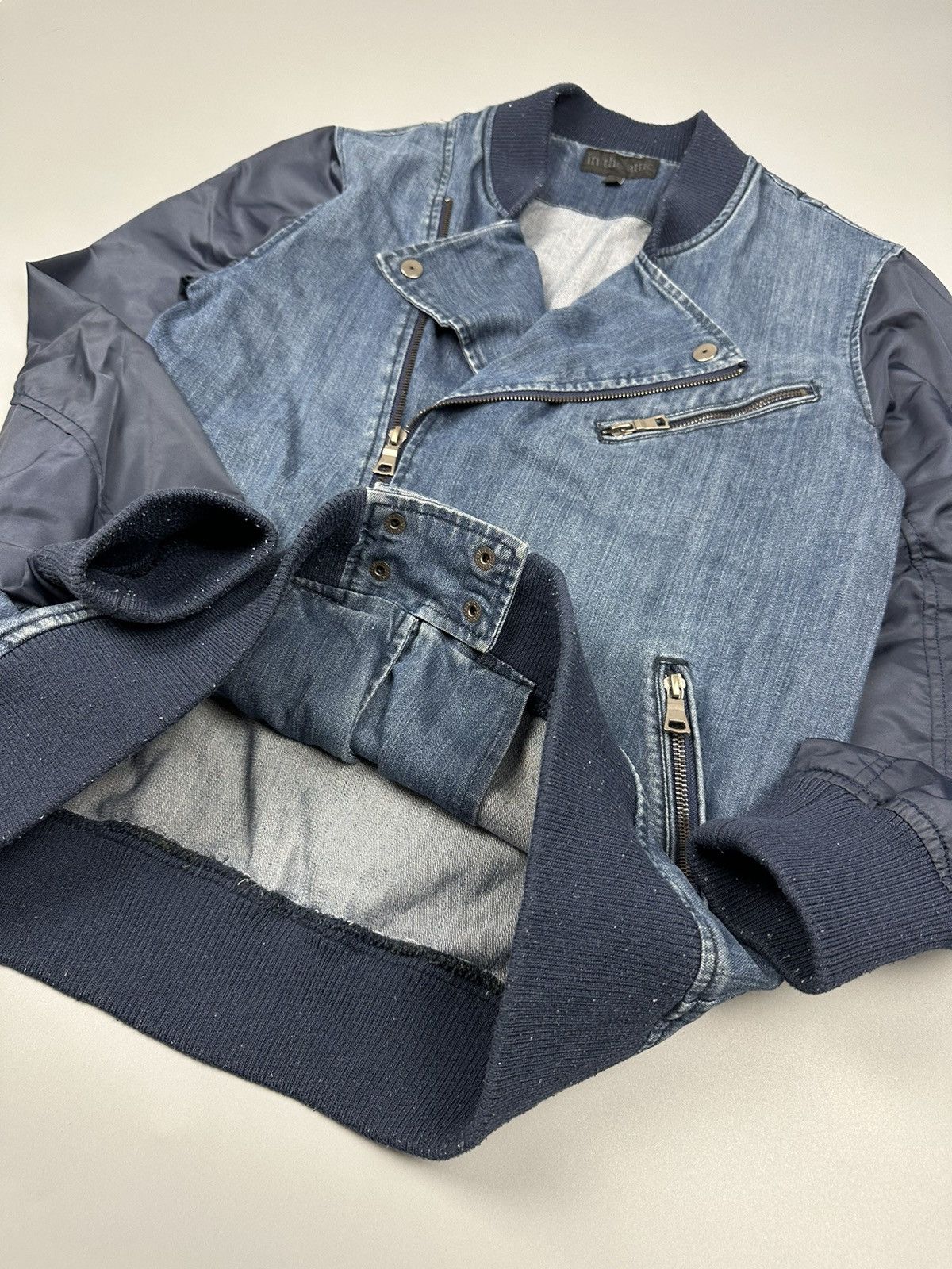 14th Addiction × In The Attic In The Attic Denim Bomber Jacket Size US M / EU 48-50 / 2 - 6 Thumbnail