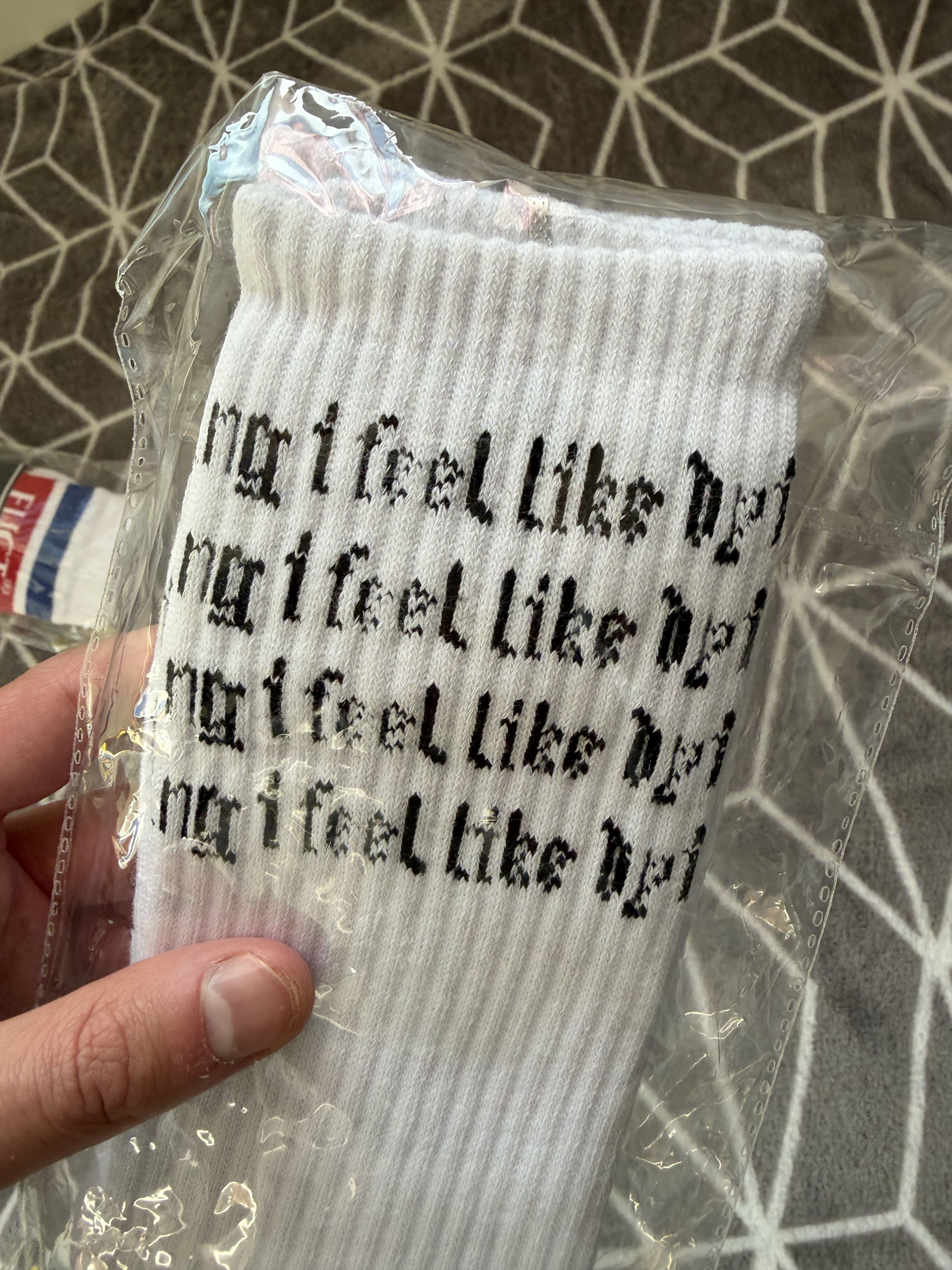 G59 Records 'I Feel Like Dying' Socks Size ONE SIZE - 1 Thumbnail