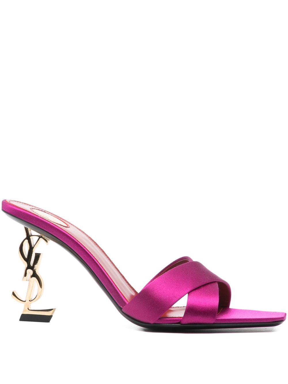 Saint Laurent Paris OPYUM SATIN SANDALS Size US 6 / IT 36 - 1 Thumbnail