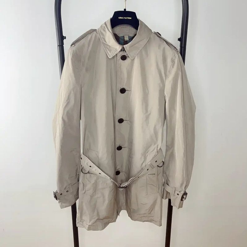 Burberry Burberry Khaki Cotton Men's Coat Size US S / EU 44-46 / 1 - 1 Thumbnail