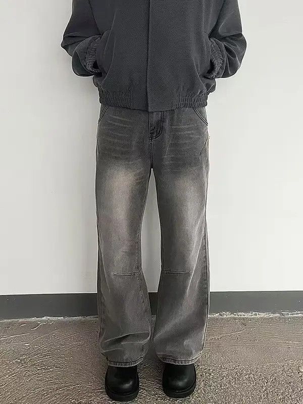 Japanese Brand Yumi Japanese retro street washed distressed jeans for men Size US 32 / EU 48 - 5 Thumbnail