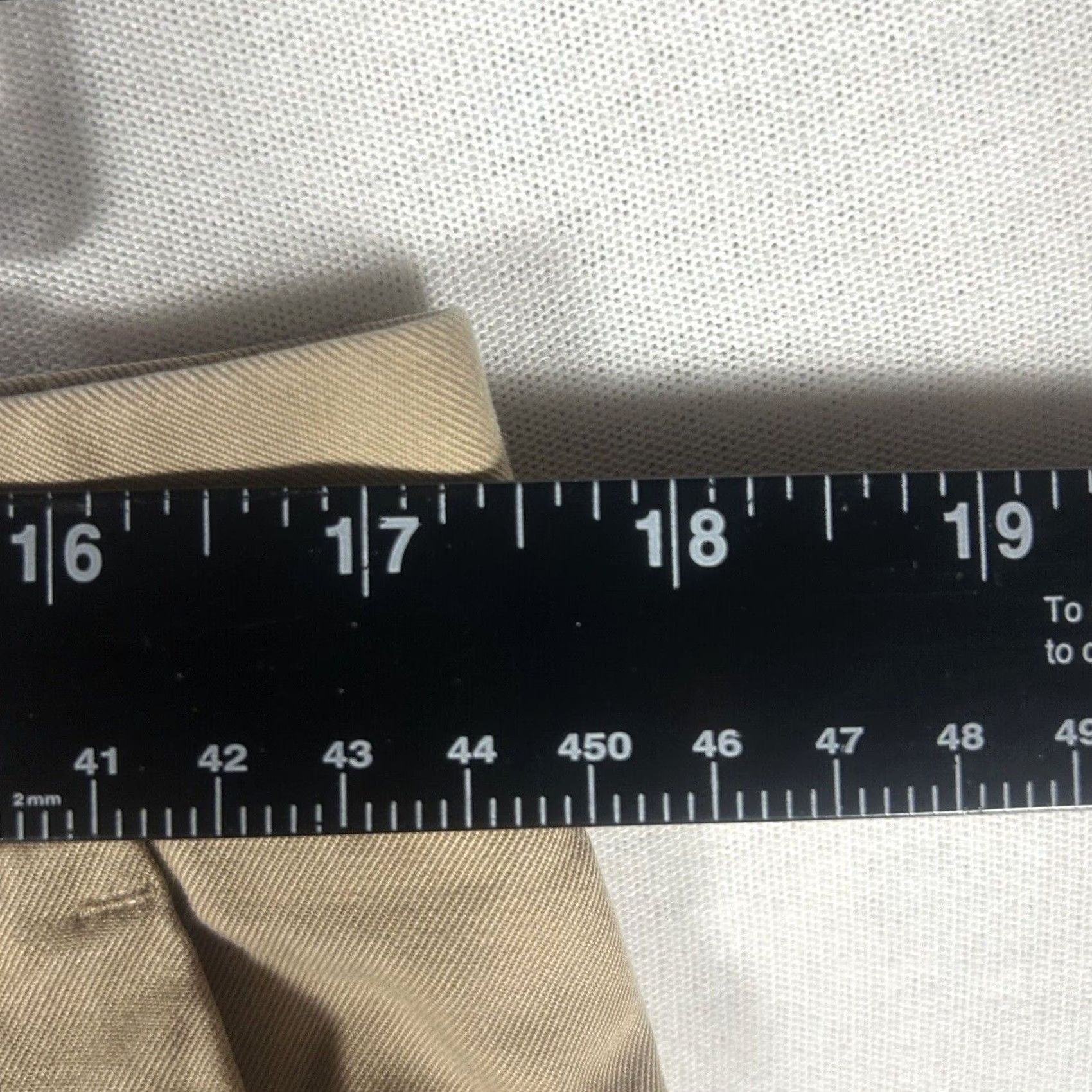 Gap Gap Womens Ankle Pants Size 12 Tall Brown Khaki Beige Mid Rise 12T Straight Pockets Belt Loops 100% Cotton Size 34" / US 12 / IT 48 - 4 Thumbnail
