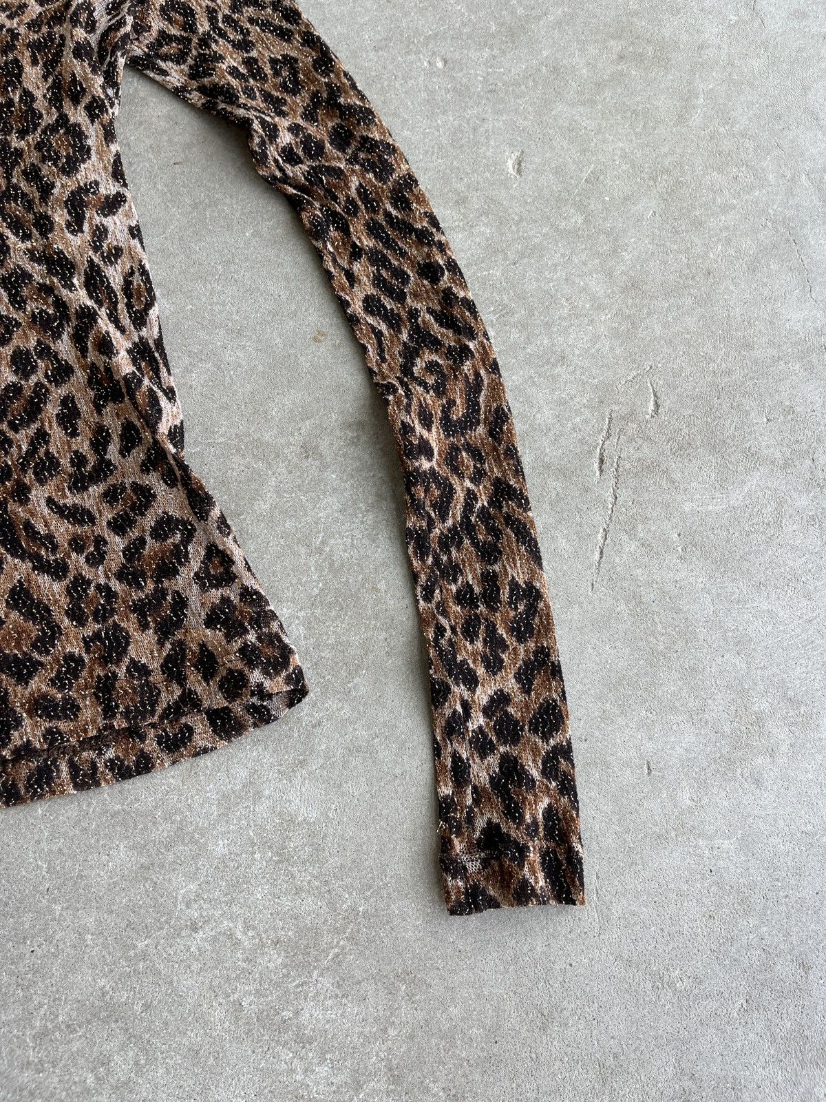 Dolce & Gabbana Vintage Dolce & Gabbana Cheetah Mesh Shirt Size S / US 4 / IT 40 - 4 Thumbnail